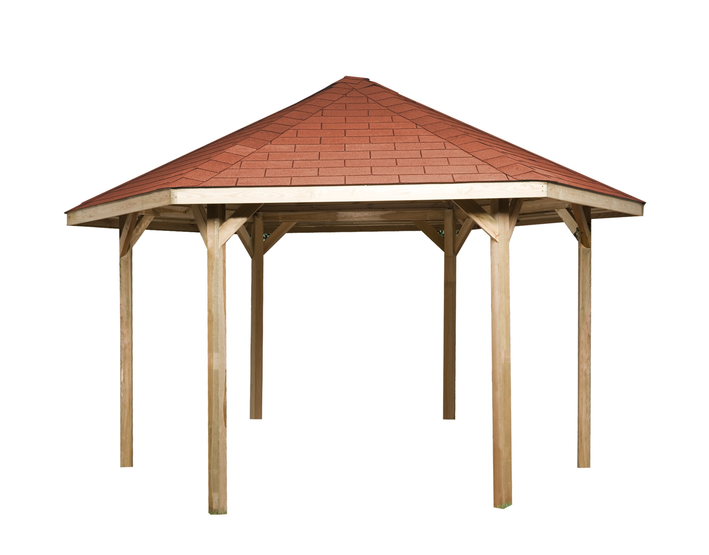 weka Pavillon "Paradies 2" BxT: 399x461 cm, inkl. Dachschindeln und Pfosten günstig online kaufen