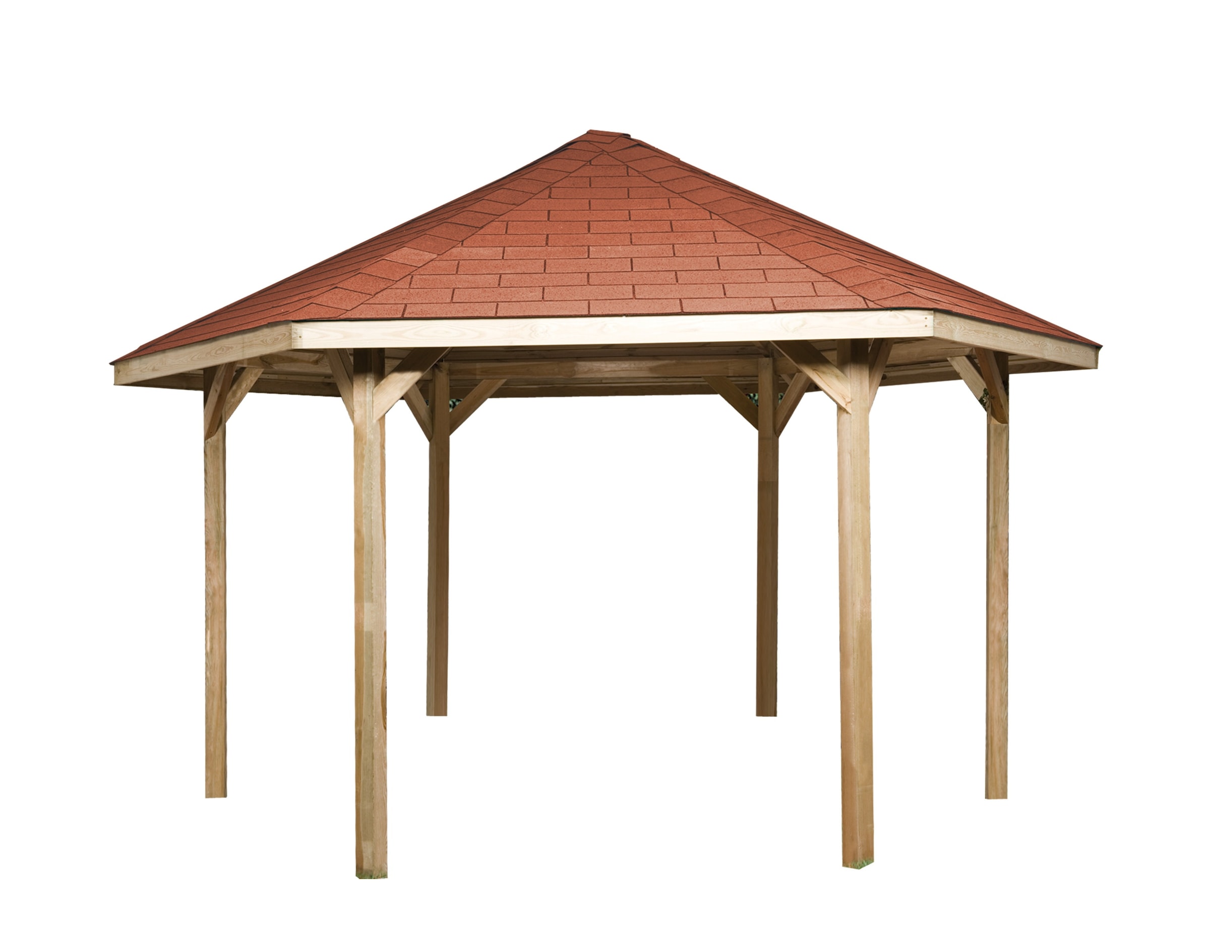 weka Pavillon "Paradies 2", (Set), BxT: 399x461 cm, inkl. Dachschindeln und günstig online kaufen