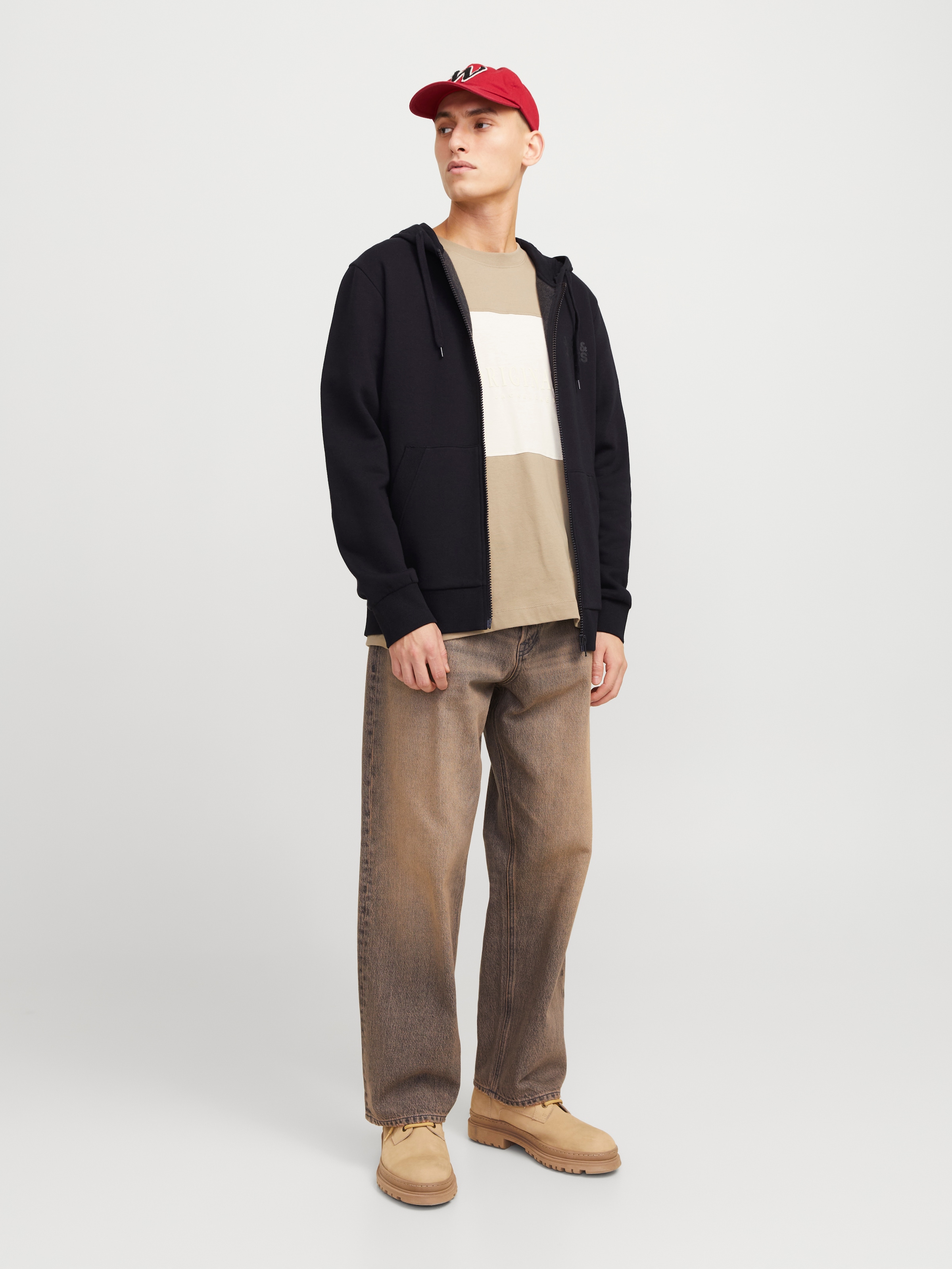 Jack & Jones Kapuzensweatjacke »JJECORP LOGO SWEAT ZIP HOOD«
