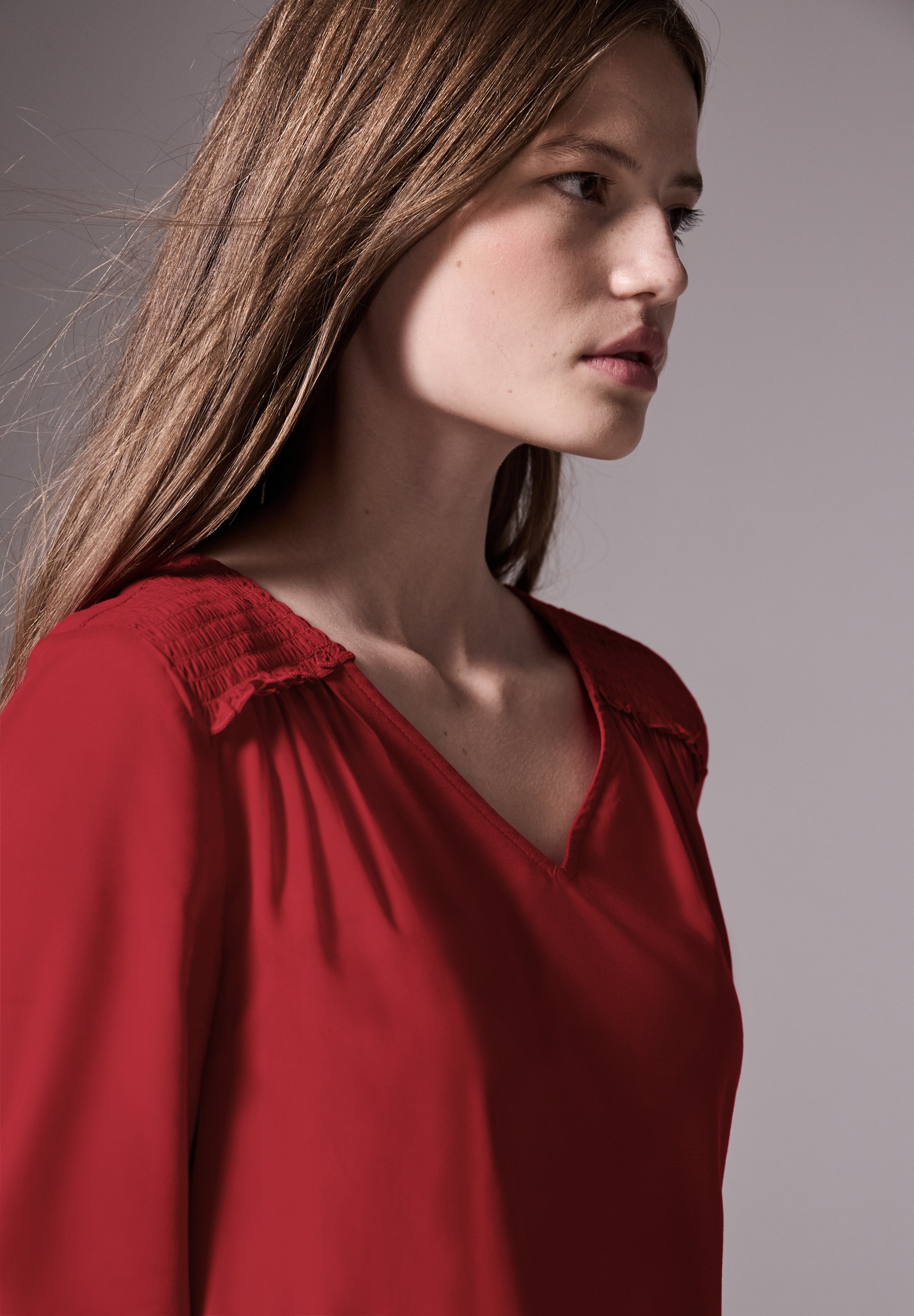 STREET ONE STUDIO Langarmbluse aus softer Viskose