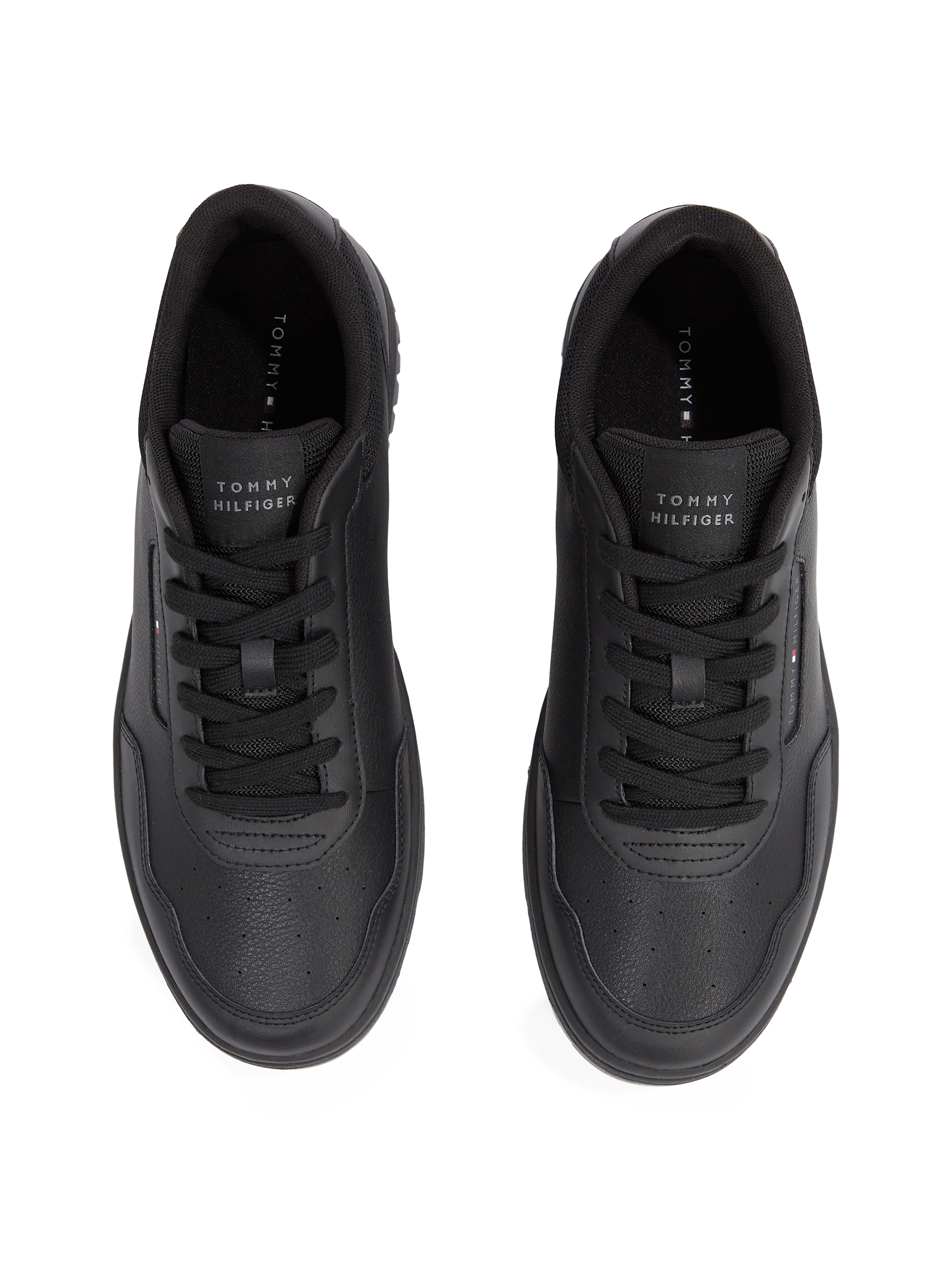 Tommy Hilfiger Sneaker »TH BASKET CORE LITE LTH«, Freitzeitschuh, Schnürschuh, Halbschuh mit gepolstertem Schaftrand