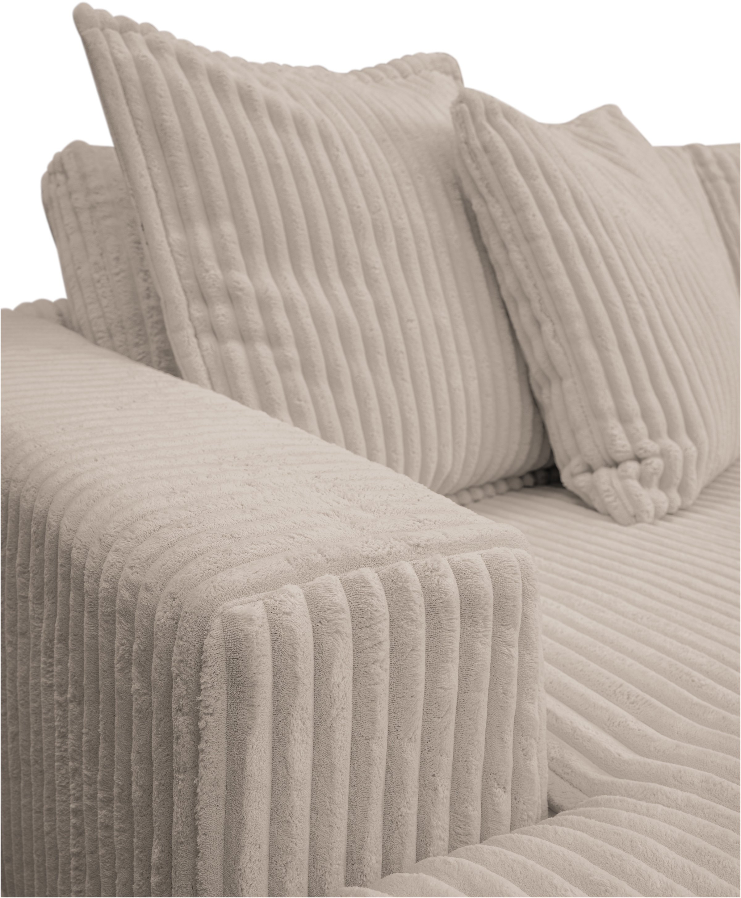 WERK2 Ecksofa »Eldorado L-Form«, Design Ecksofa, besonders weicher Sitzkomfort, extra breite Ottomane