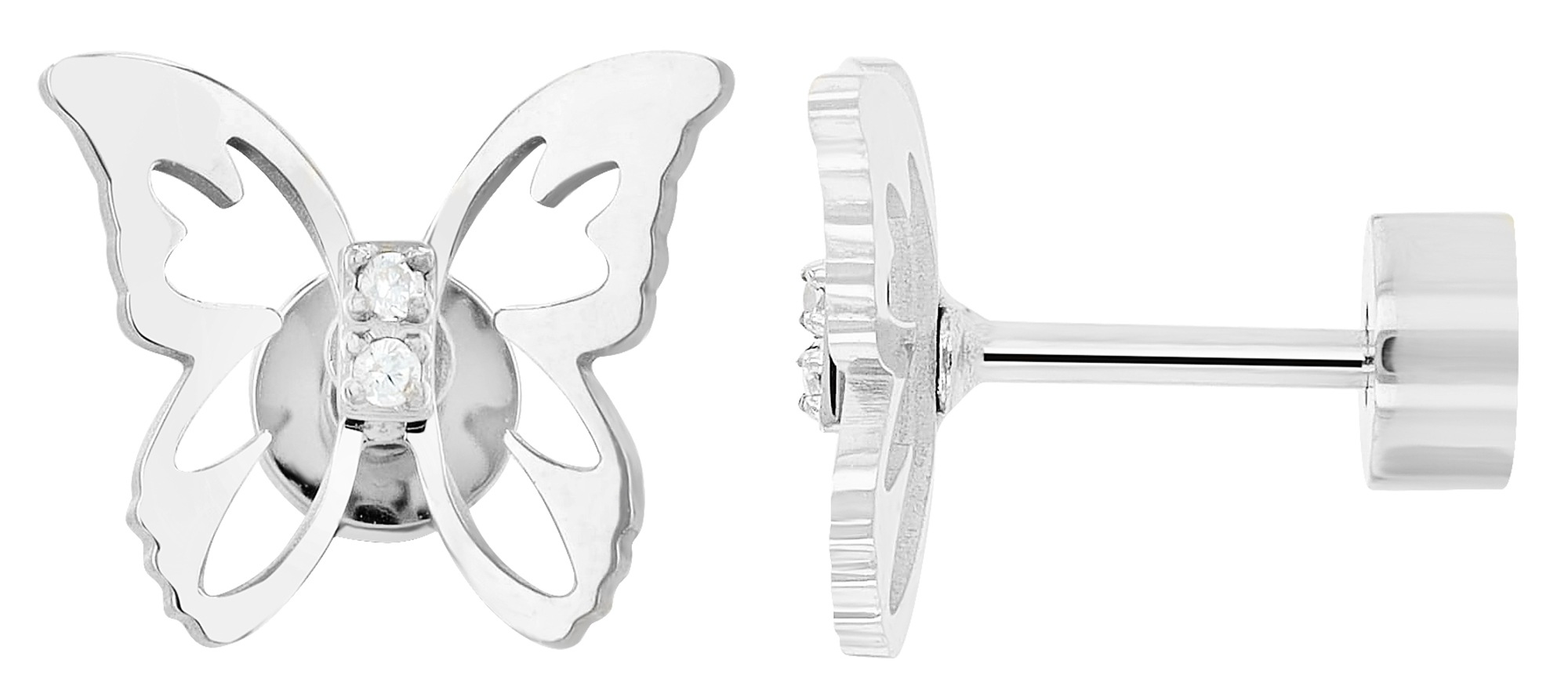 Adelia´s Paar Ohrhänger "Damen Ohrringe – Ohrstecker aus Edelstahl mit Stra günstig online kaufen