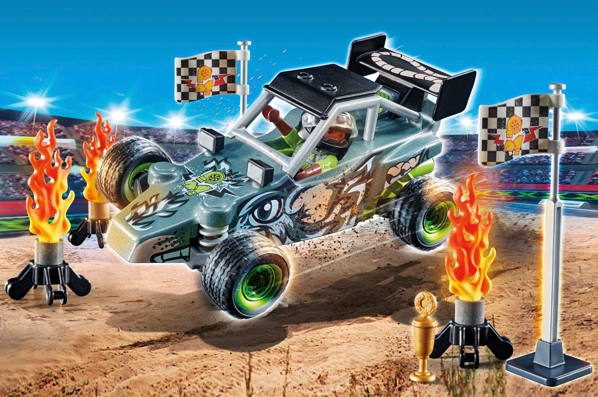 Playmobil® Konstruktions-Spielset »Stuntshow Racer (71044), Stuntshow«, (45 St.), Made in Europe