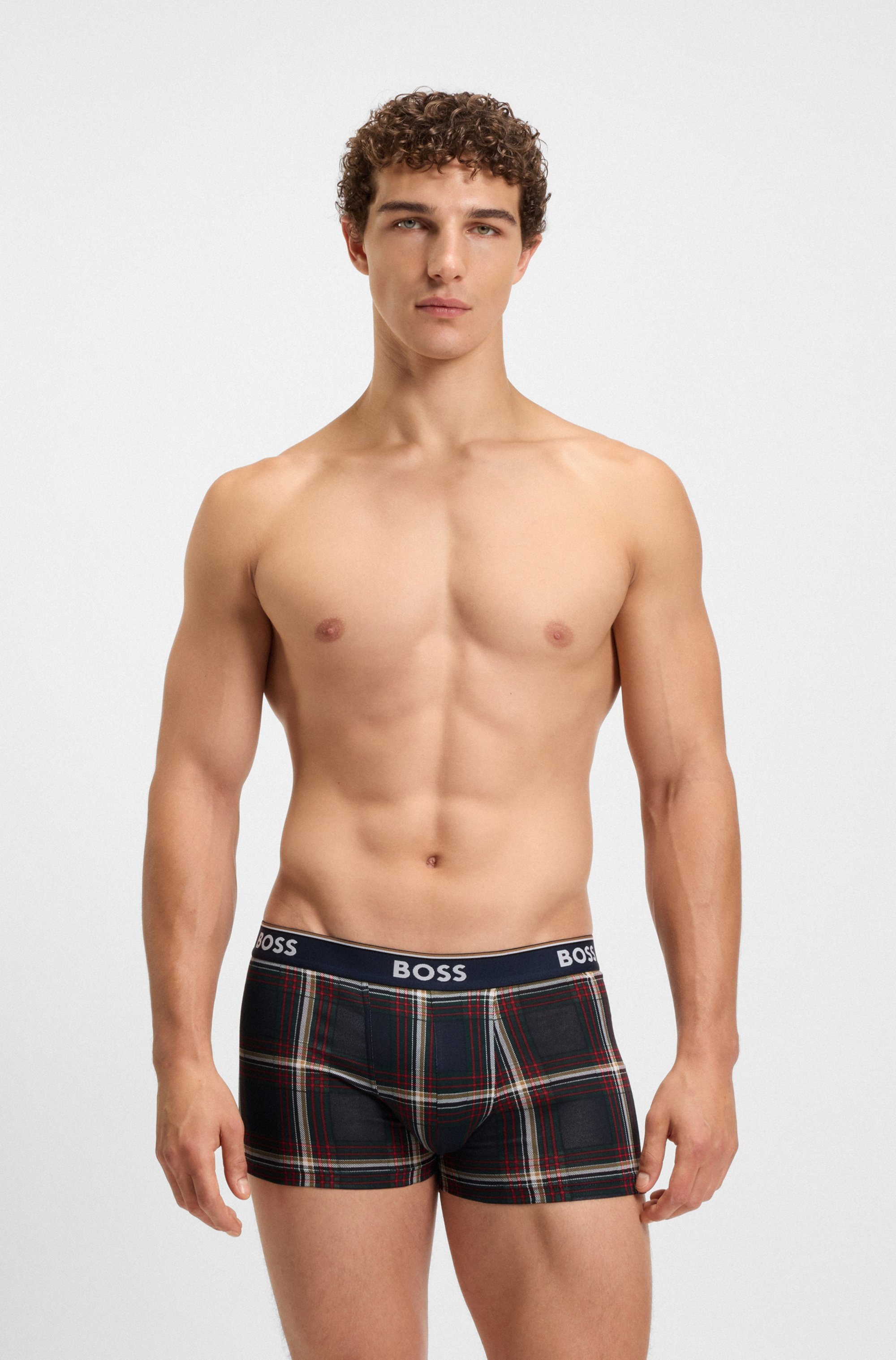 Thumbnail - BOSS Trunk "Trunk 3P Power Desig" Packung, 3er, 3 Stk. tlg., mit BOSS Schriftzug