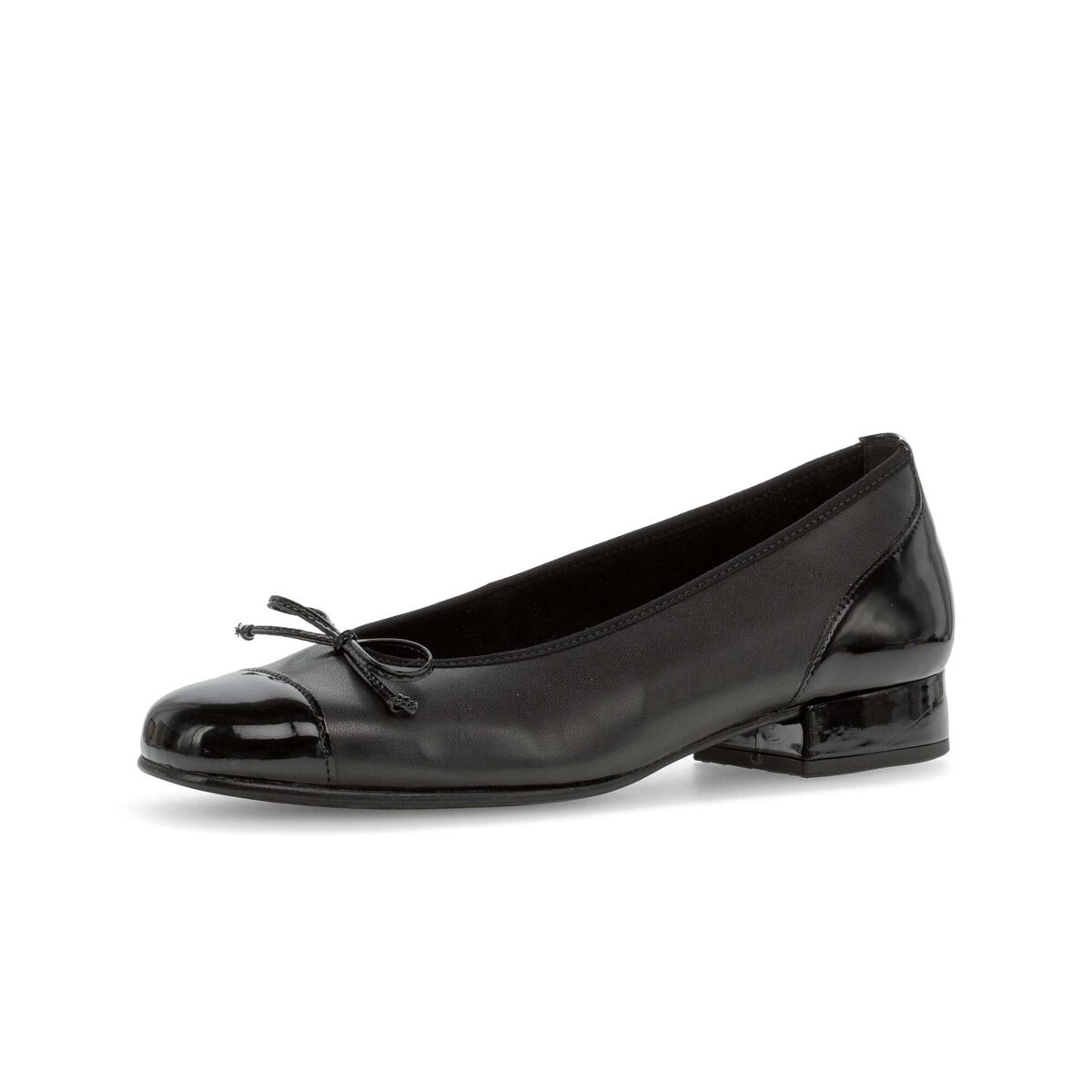 Ballerina GABOR "Eleganter Ballerina", Damen, Gr. 41, schwarz, Schuhe Ballerina
