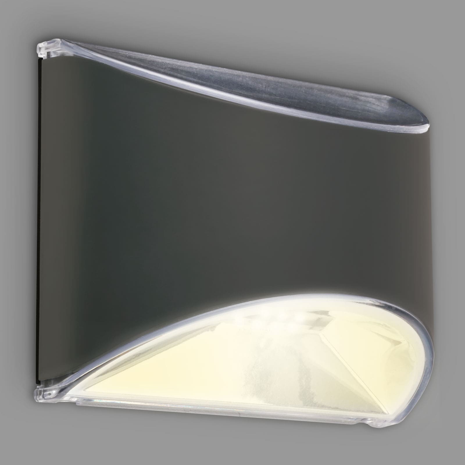 Briloner Leuchten LED Wandleuchte »LED Wand-Solarleuchte, anthrazit, 4xLED«, Leuchtmittel LED-Modul | LED fest integriert
