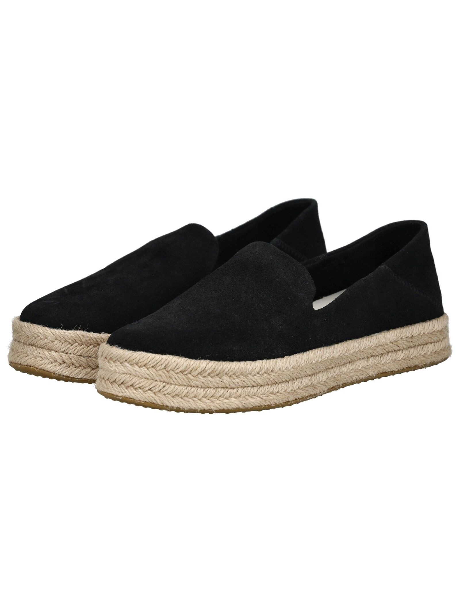 Espadrille TOMS "TOMS Halbschuhe Leder", Damen, Gr. 40, schwarz, Leder, Schuhe Espadrille 3
