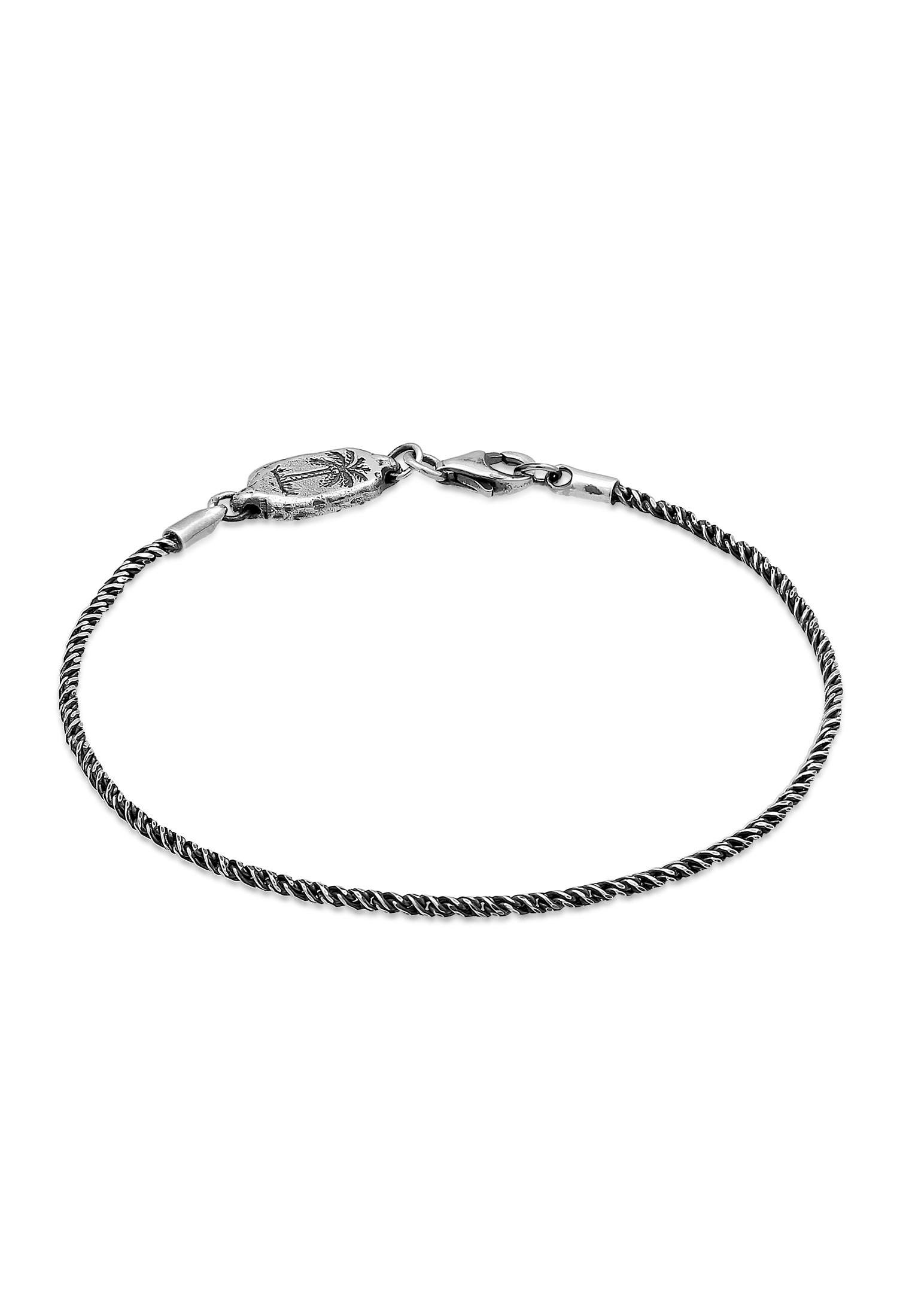 HAZE & GLORY Armkette »Armband Herren Kordelkette - Paradise 925 Silber oxidiert«