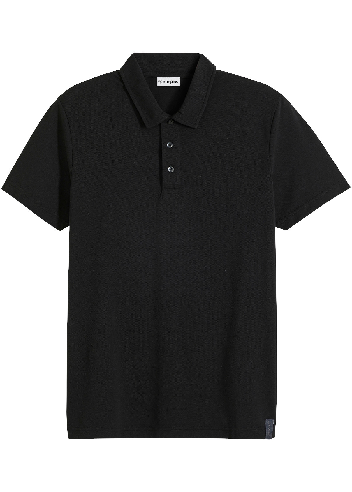 bonprix Poloshirt Basic-Form, Baumwollmischung, Kragen