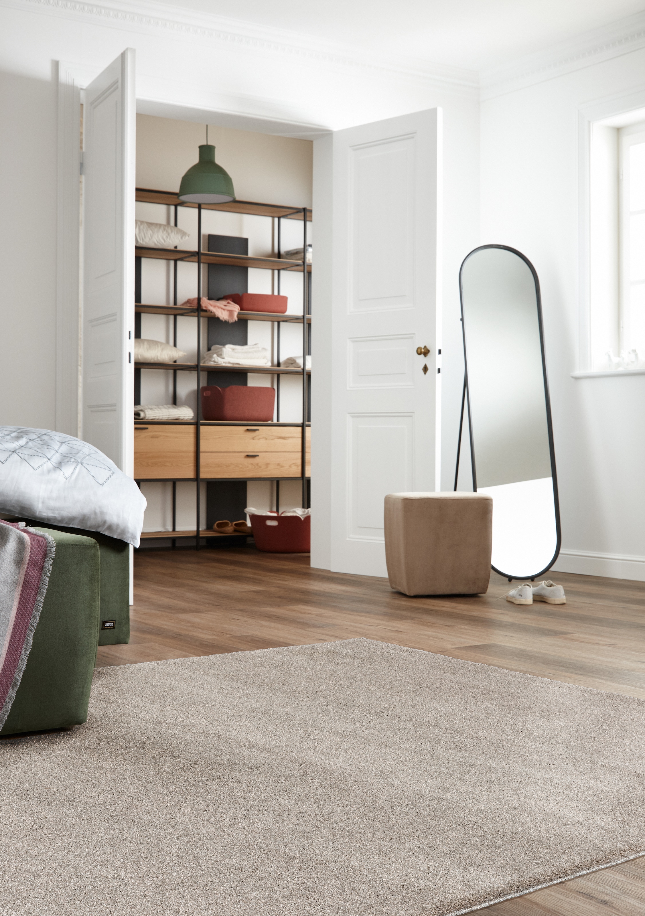 SCHÖNER WOHNEN-Kollektion Teppich »Pure 190« rechteckig 21 mm Höhe Wohnzimmer, Schlafzimmer, uni, leichter Glanz, robuster Kurzflor
