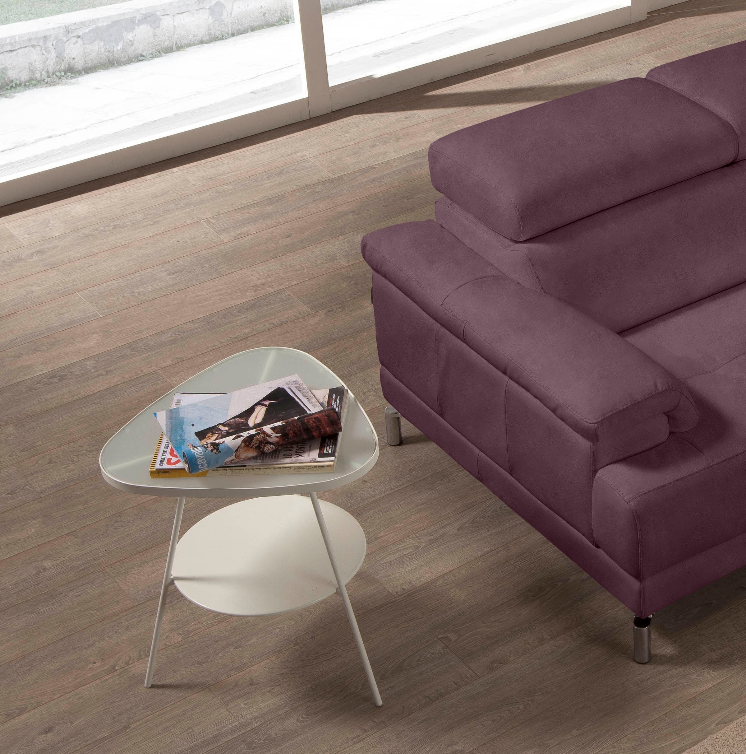 Thumbnail - Egoitaliano Ecksofa "Soul, Design und Sitzkomfort auf hohem Niveau, tolle Details, L-Form" mit Recamiere, inkl. Kopfteil...