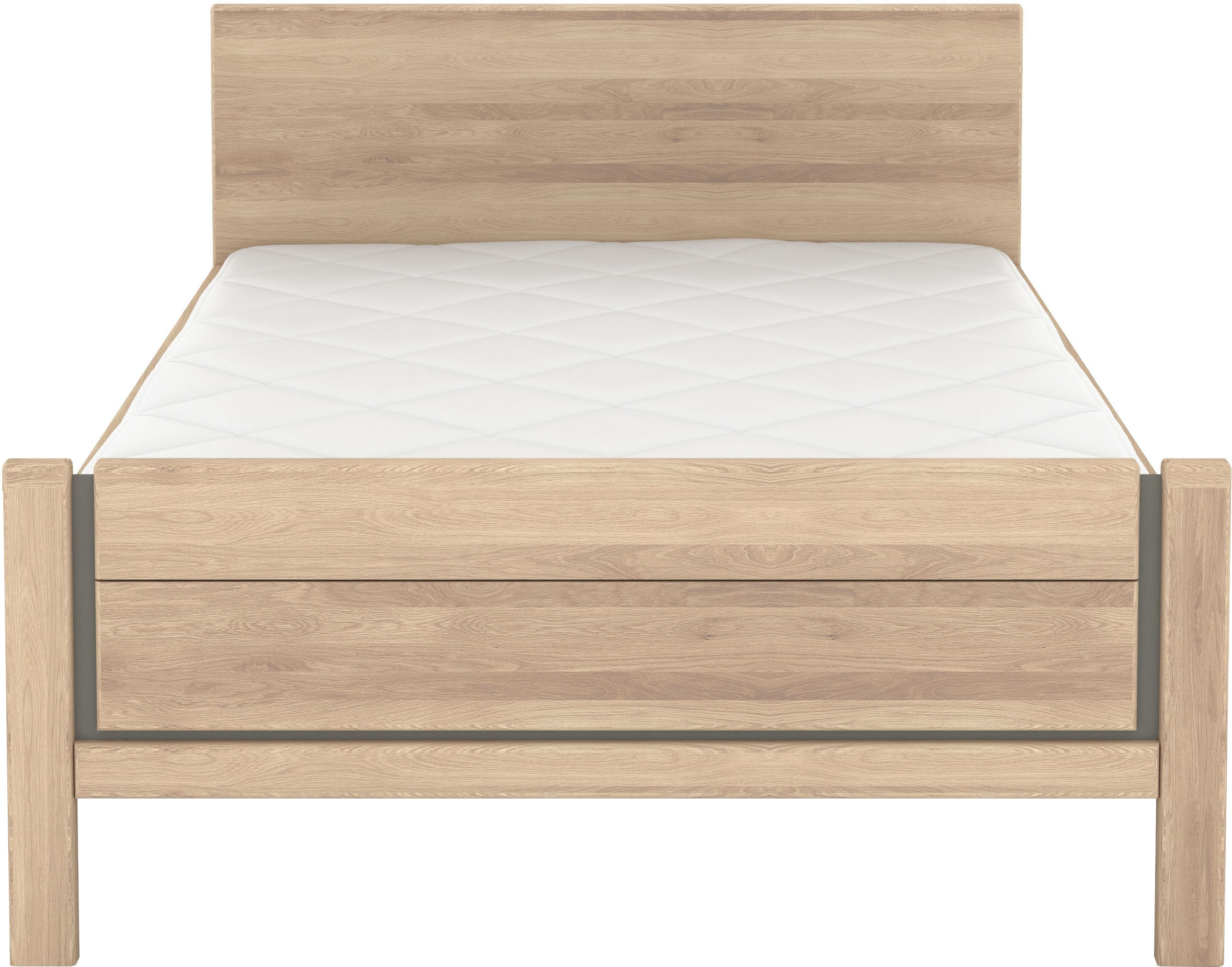 Thumbnail - Musterring Holzbett "Sorrent, Bettgestell, Bettrahmen, teilmassiv Eiche" MADE IN GERMANY, Eiche teilmassiv, Liegehöhenve...