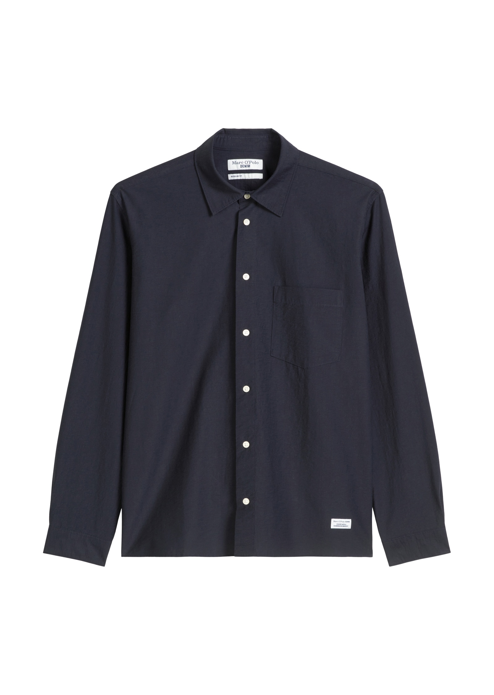 Marc O'Polo DENIM Langarmhemd »mit feiner Crinkle-Struktur«