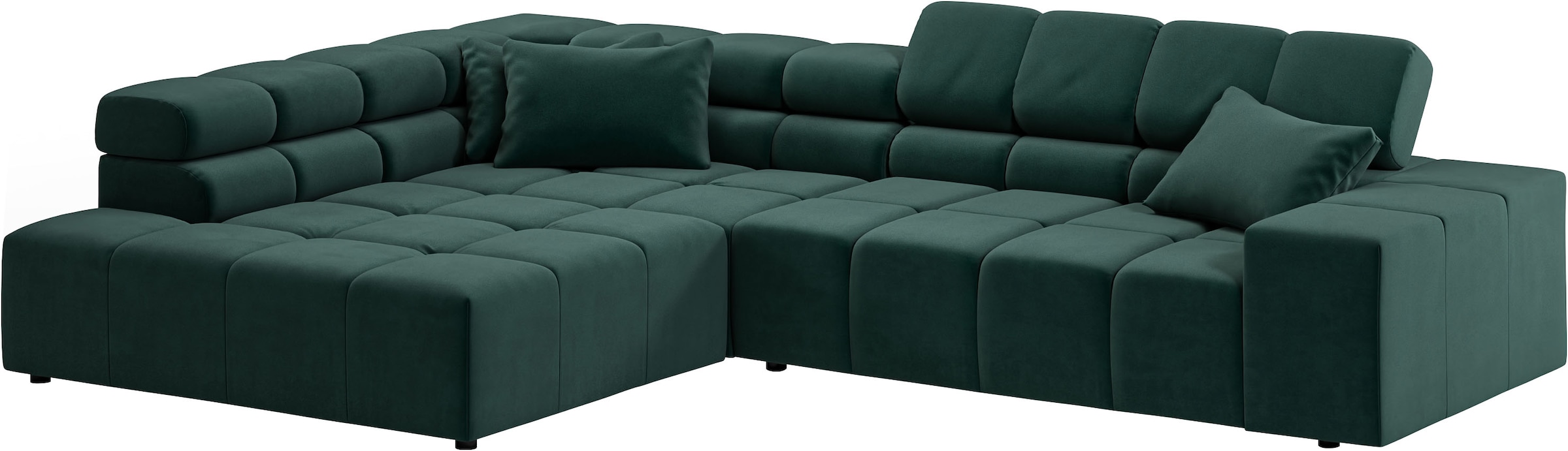 INOSIGN Ecksofa »Ancona incl. Kopfteilverstellung, OTTOs Choice, Breite 319cm, L-Form«, wahlweise motorische Sitztiefenverstellung, auch in Cord + Easy Care
