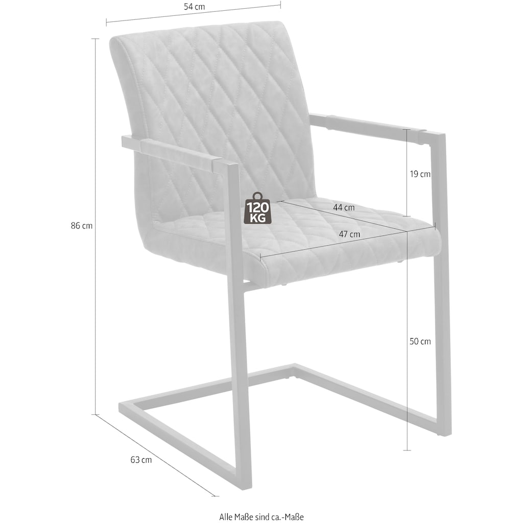 MCA furniture Freischwinger »Kian«, (Set), 2 St.