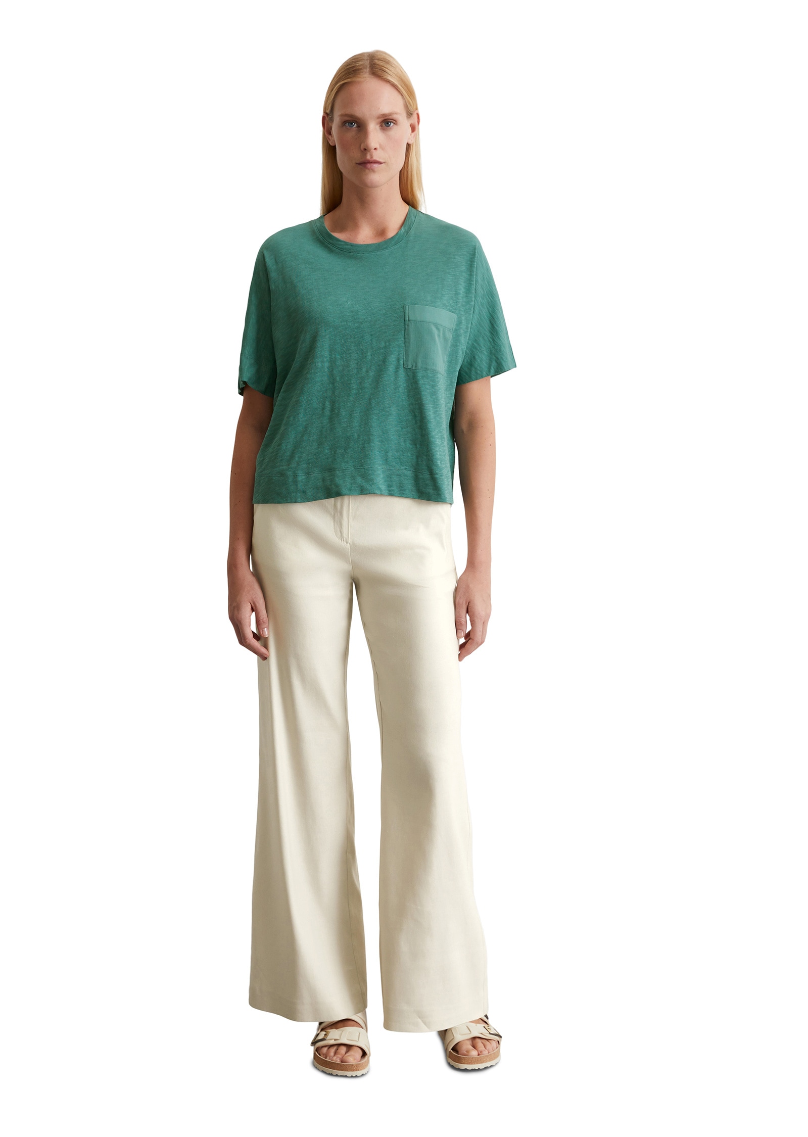 Marc O'Polo T-Shirt »mit gewebter Brusttasche«