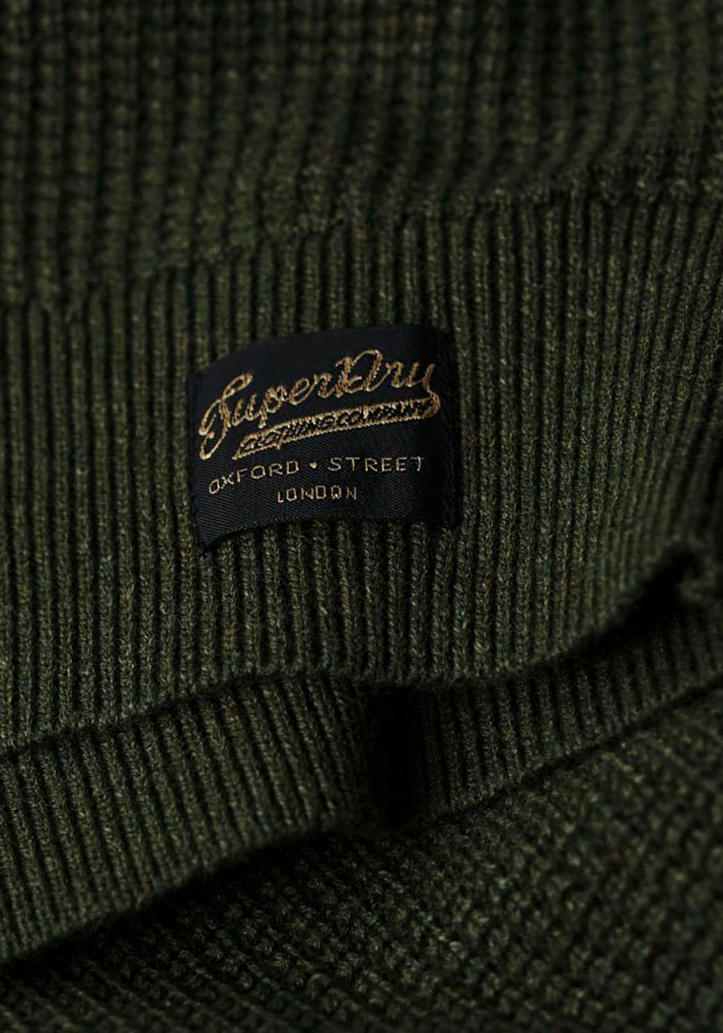 Superdry Strickpullover »TEXTURED CREW KNIT JUMPER«, mit strukturiertem Waffelstrickmuster