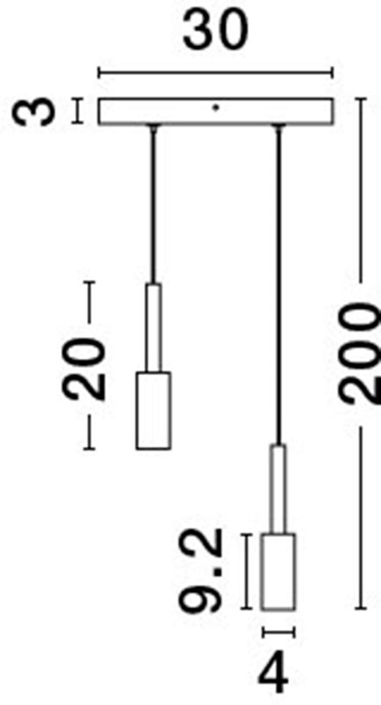 Nova Luce LED-Hängeleuchte »JOY« LED-Modul 1 Stk. Warmweiß