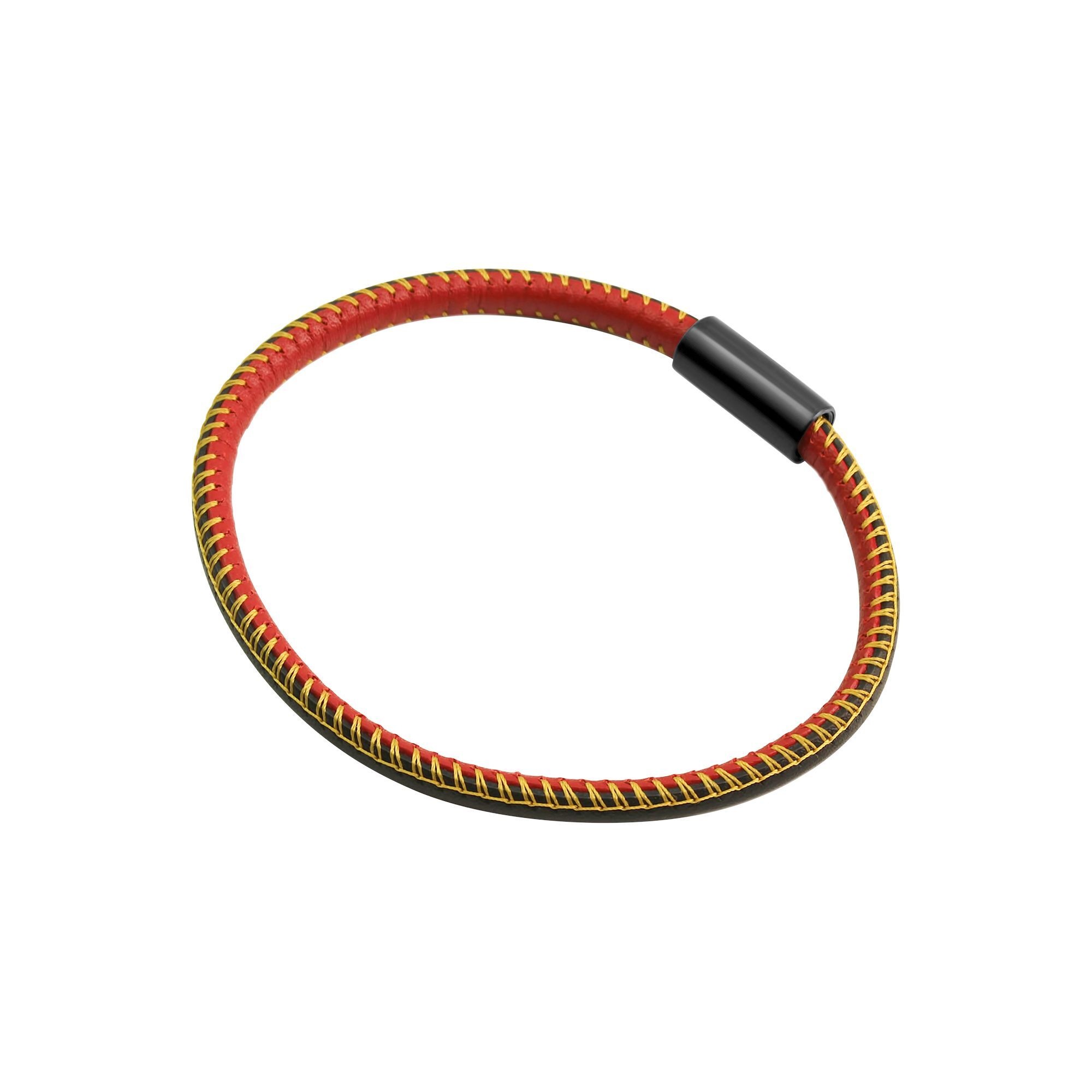 Zeeme Armband »echt Leder mit Deutschland-Farben 23cm«