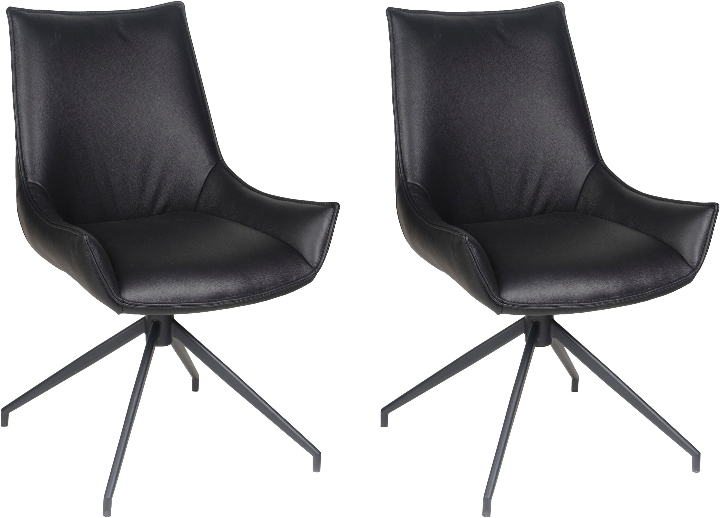 Home affaire Esszimmerstuhl "Firenze" (Set) 2 Stk.Drehstuhl Firenze black günstig online kaufen