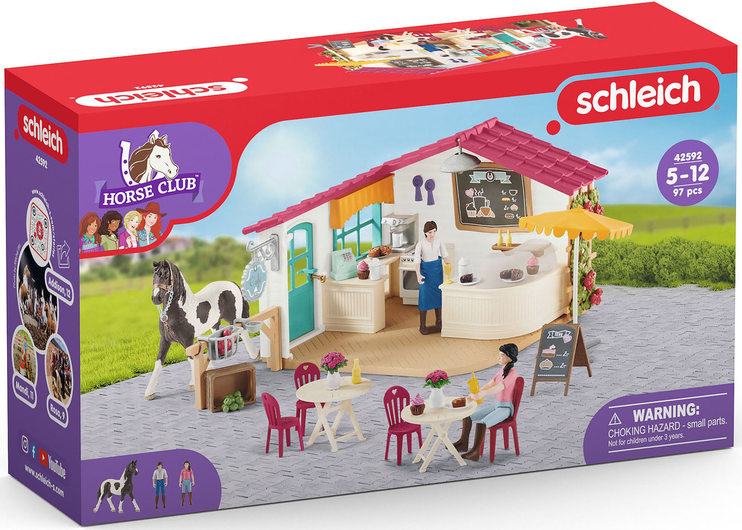 Schleich® Spielwelt »HORSE CLUB, Reiter-Café (42592)«