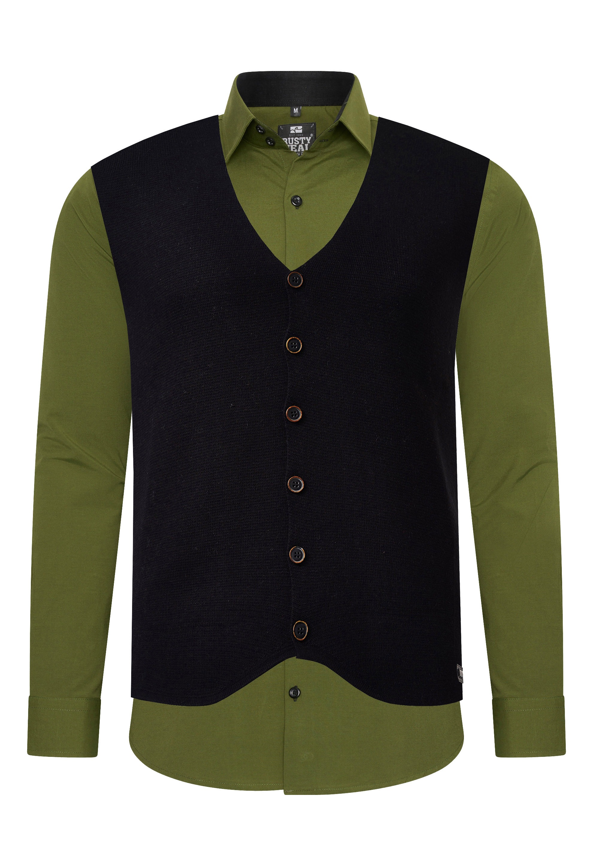 Rusty Neal Langarmhemd mit Weste