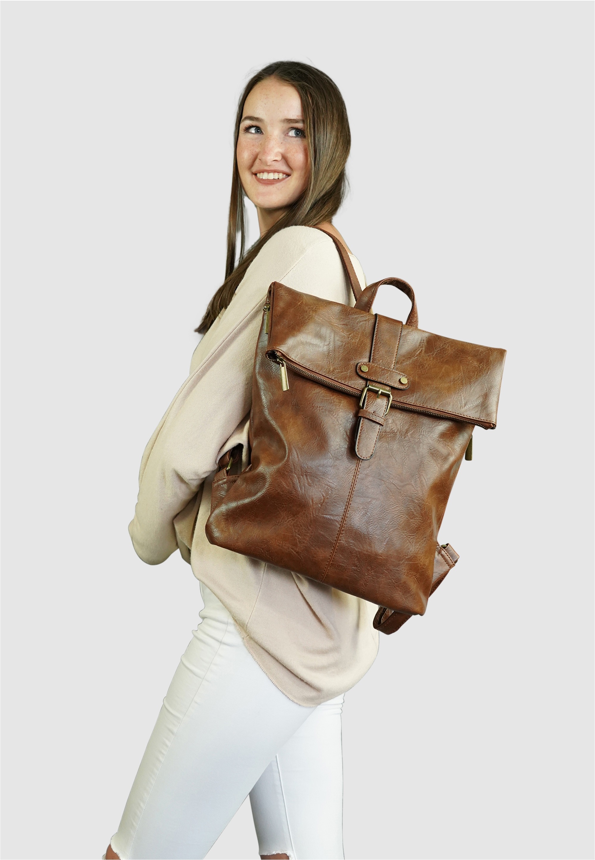 Harpa Henkeltasche »LIMA« mit versteckten Fächern