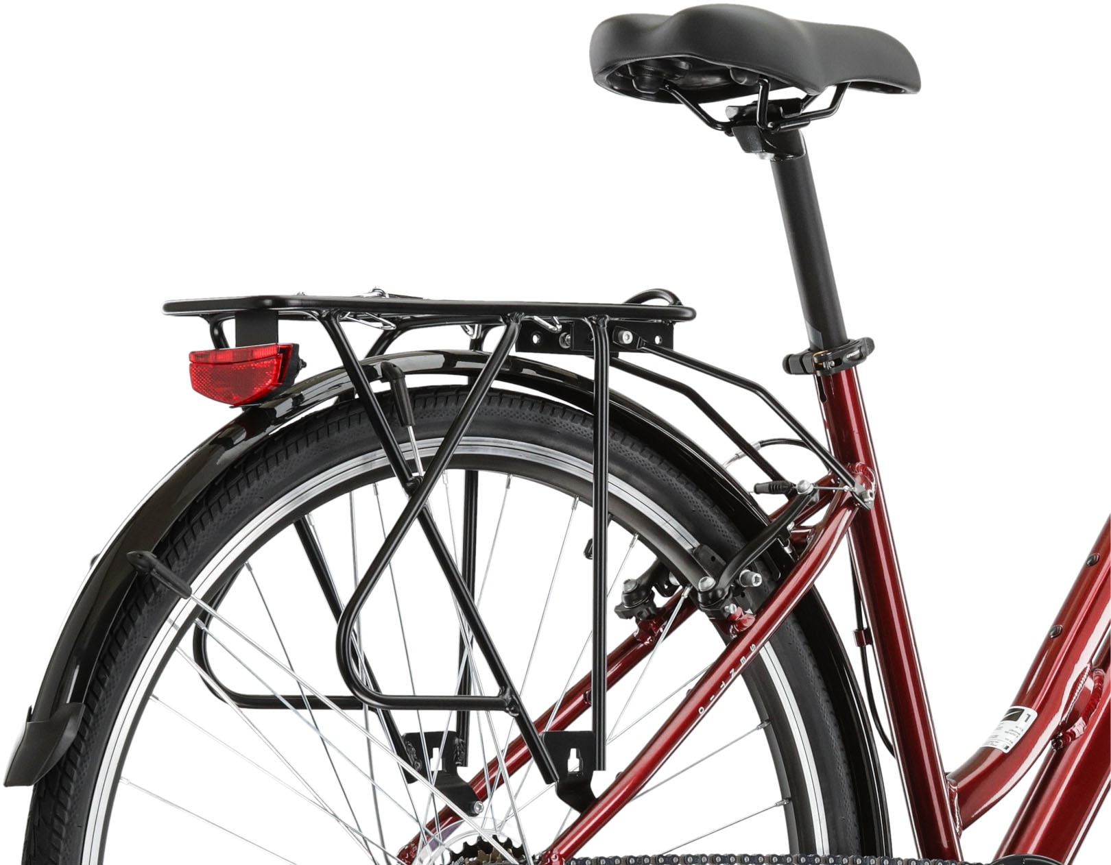 Kross Cityrad »KROSS Citybike Sentio 1.0 rot 6 Gänge«, 6 Gang, Shimano, TOURNEY TZ500 Schaltwerk, Kettenschaltung