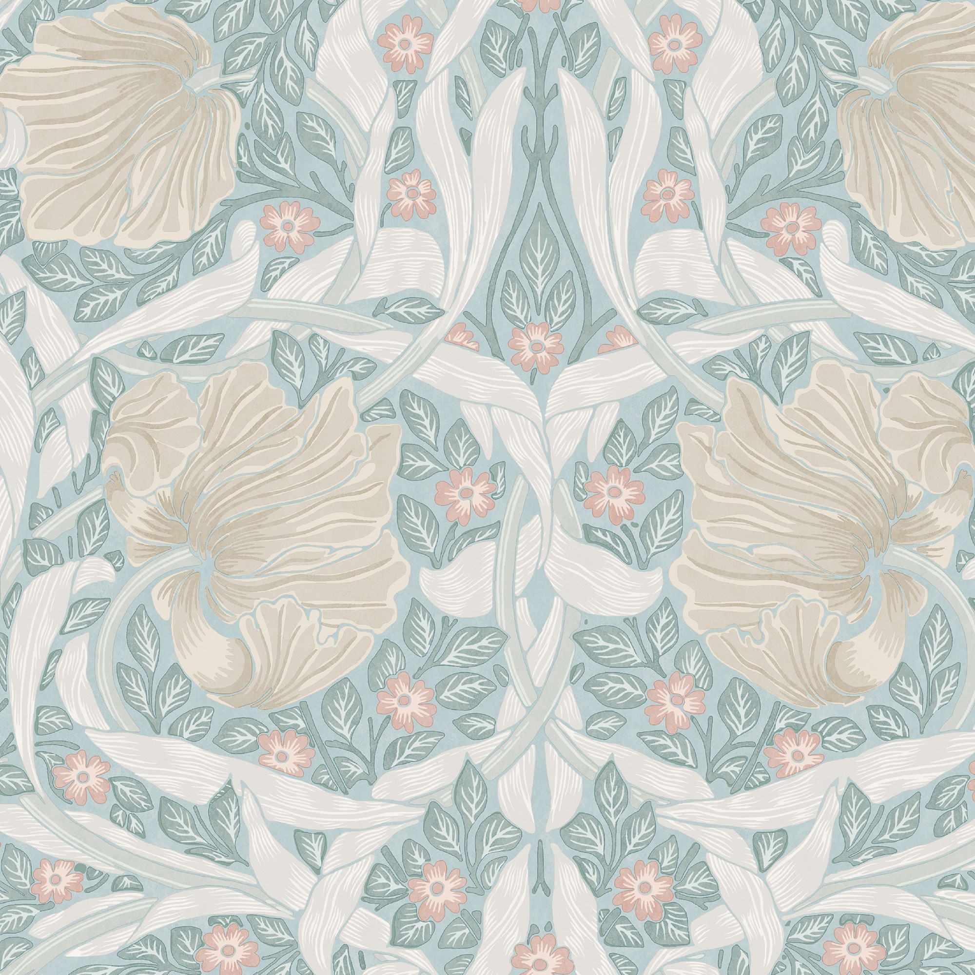 WILLIAM MORRIS AT HOME Vliestapete »Pimpernel Ocean«, Motiv, Design Tapeten