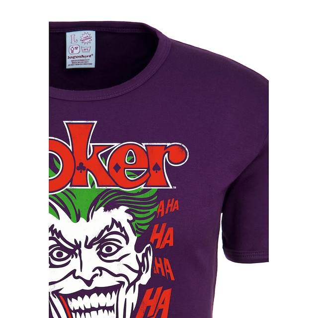 »Joker | bestellen T-Shirt Batman«, BAUR kultigem mit Joker-Print ▷ LOGOSHIRT