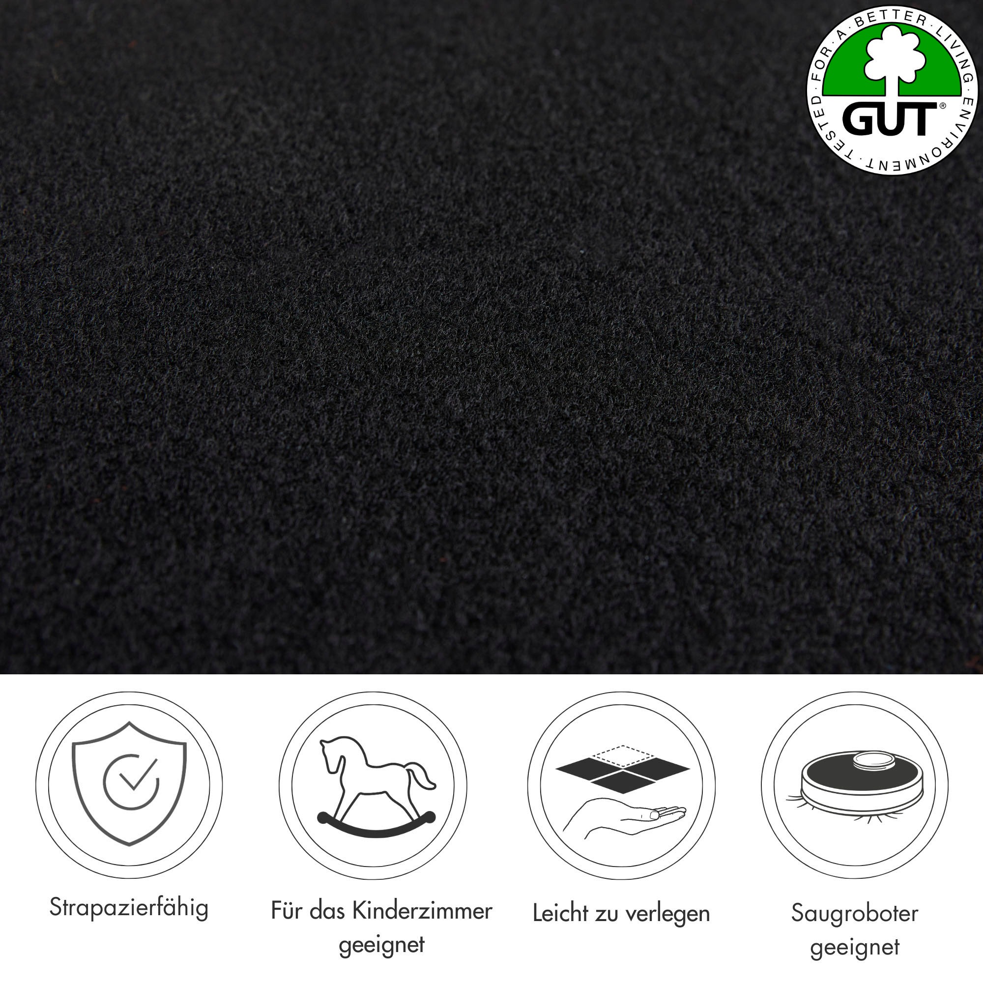 Andiamo Teppichboden »Sina, Velours, Made in Belgium«, rechteckig, 6 mm Höhe, Uni Farben, Breite 400 cm, strapazierfähig, pflegeleicht, Wohnzimmer