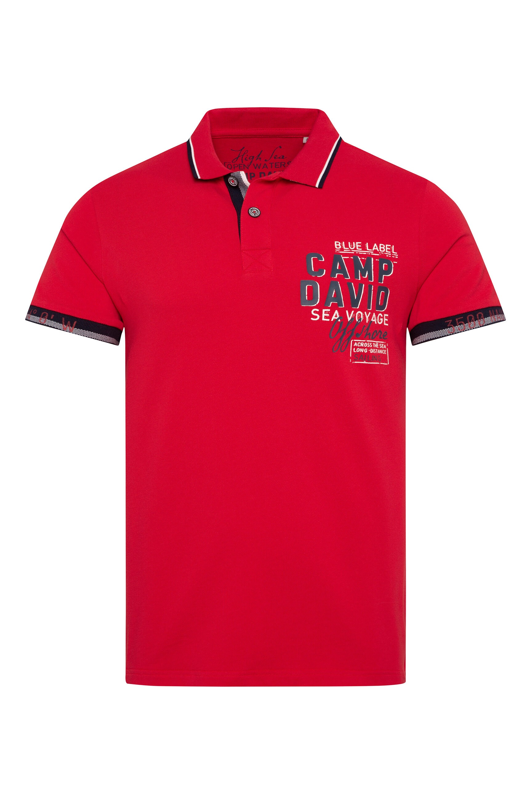CAMP DAVID Poloshirt, mit Seitenschlitze günstig online kaufen
