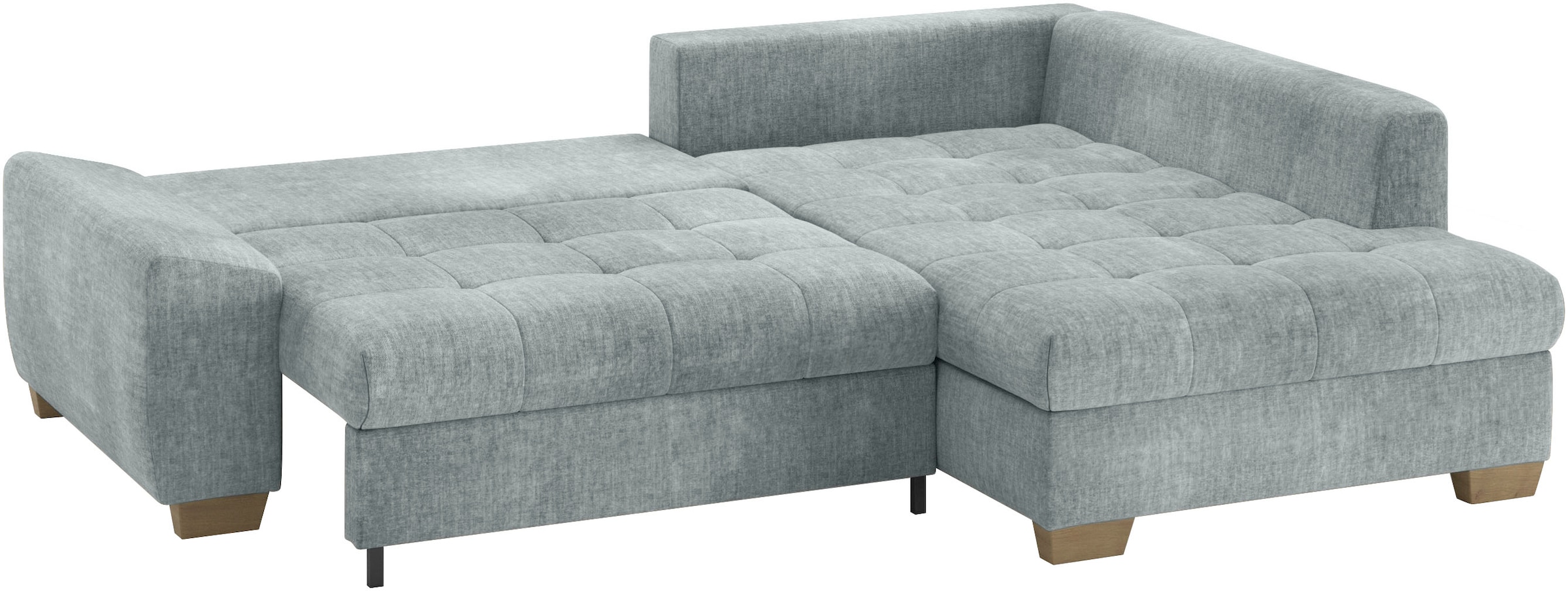 Mr. Couch Ecksofa »Nikita II, L-Form«, Wahlweise mit Bettfunktion, Bettkasten & RGB-LED-Beleuchtung
