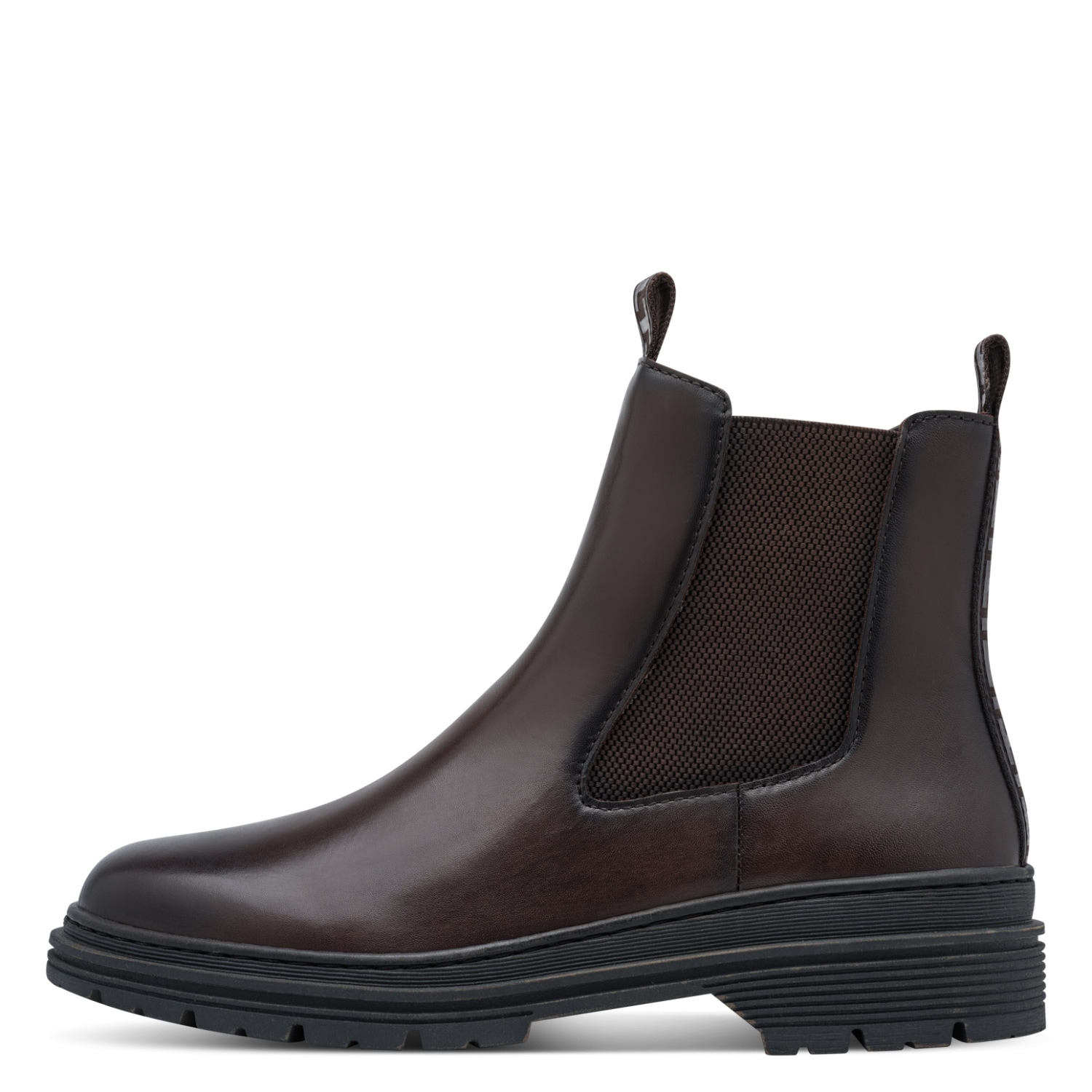 Tamaris Chelseaboots  Blockabsatz, Stiefelette mit Stretcheinsatz an der Außenseite