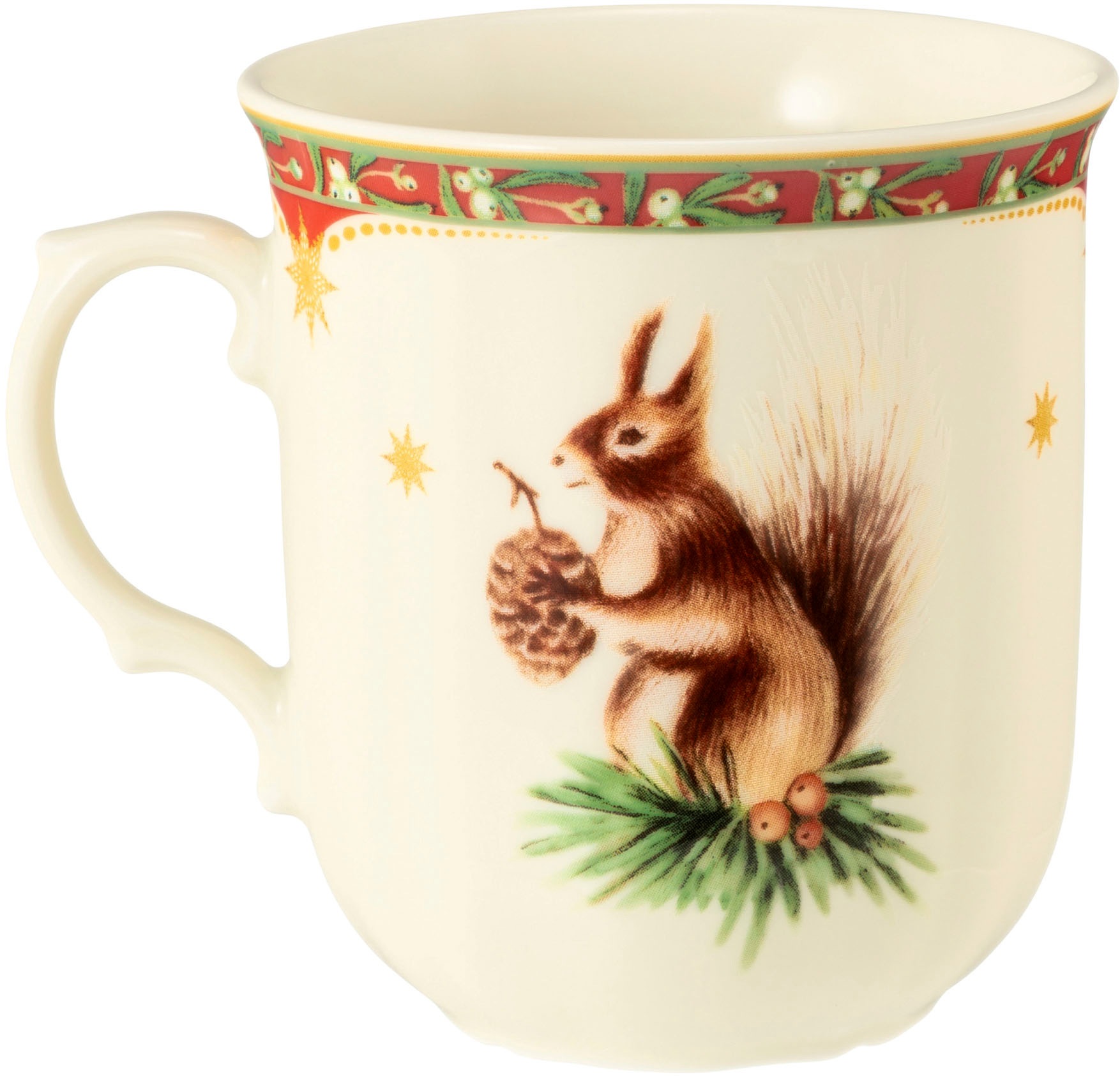 Seltmann Weiden Becher "Marieluise - Weihnachtsnostalgie" Becher mit Henkel günstig online kaufen