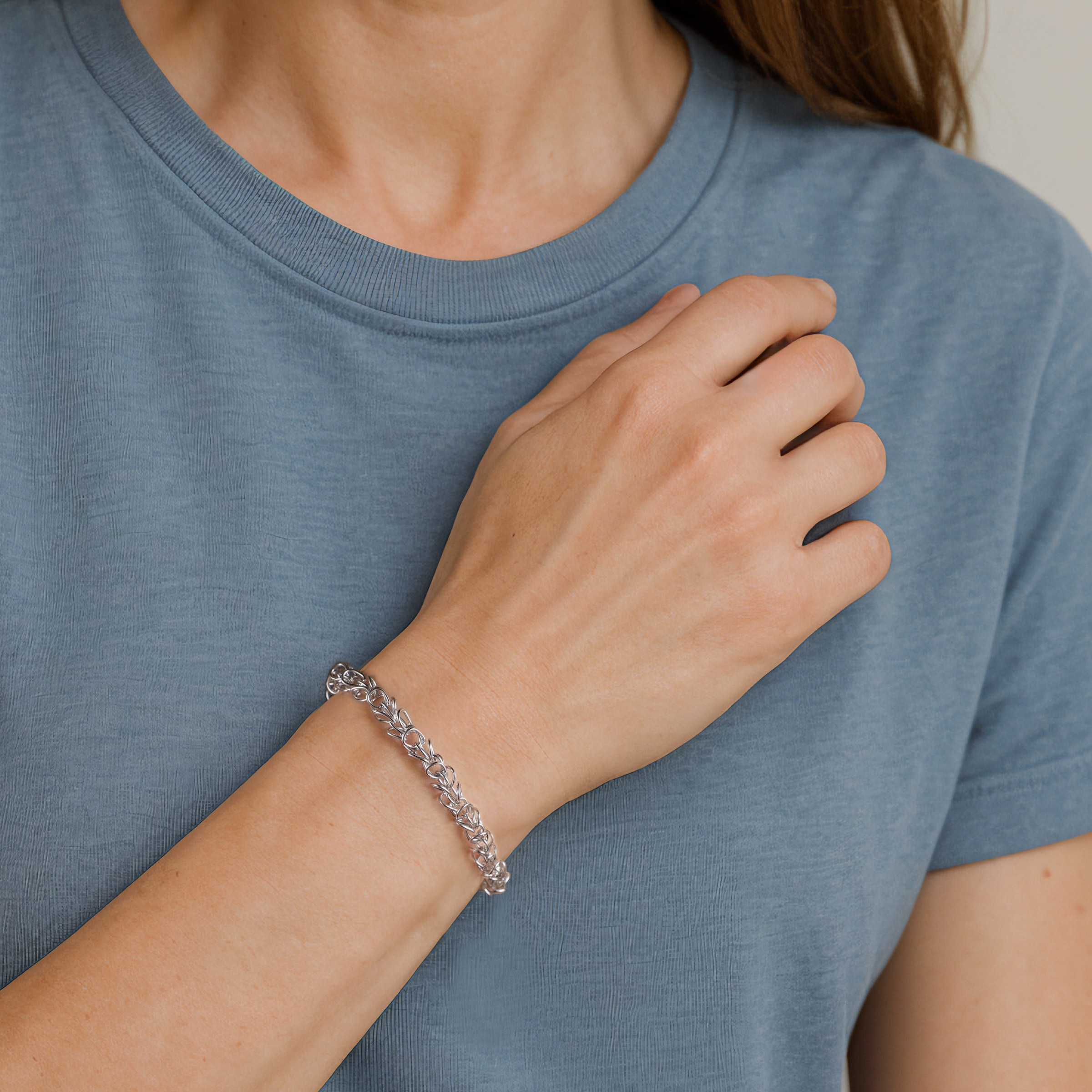 Firetti Armband »Schmuck Geschenk Edelstahl Armschmuck Armkette Fantasiekettenglieder«