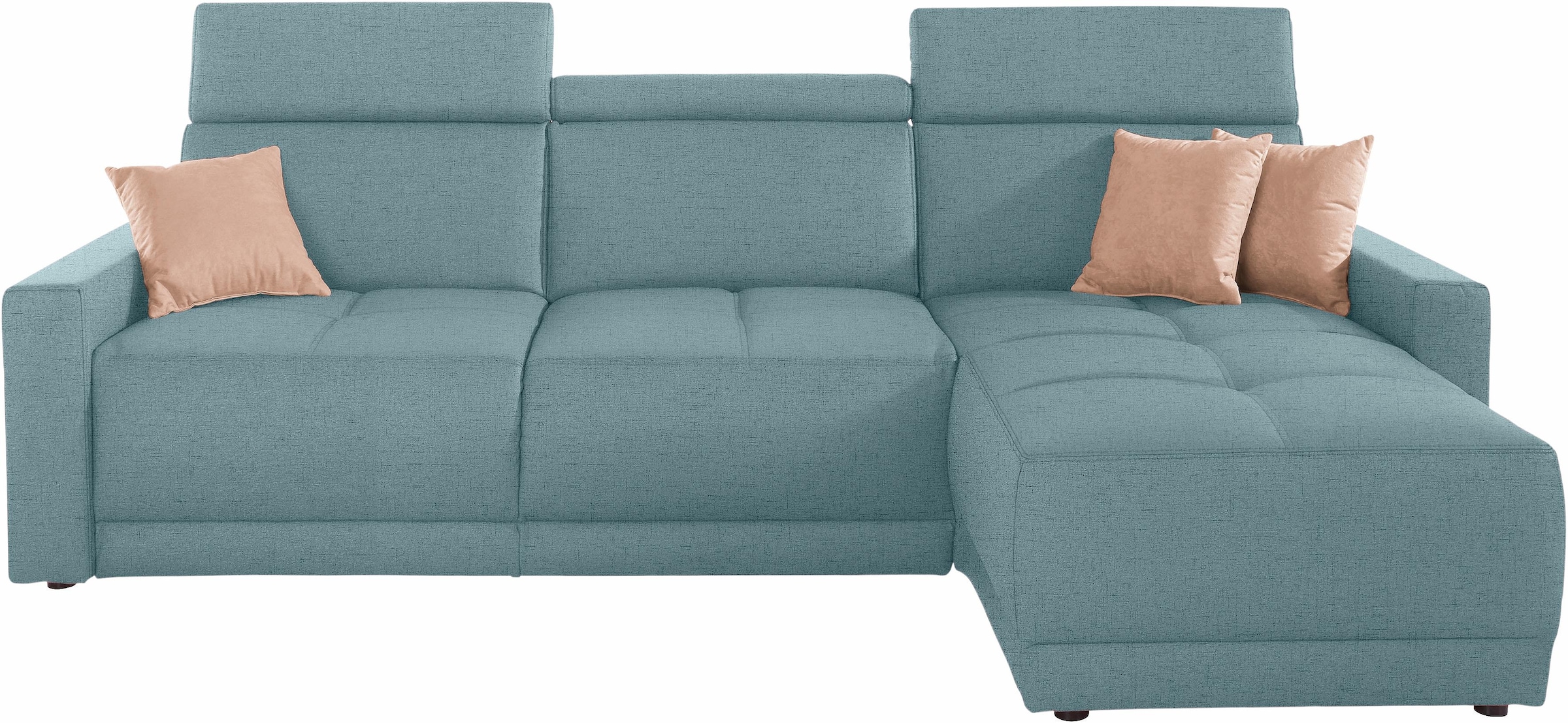 DOMO collection Ecksofa "Ava mit moderner Sitzheftung & toller Doppelnaht, günstig online kaufen