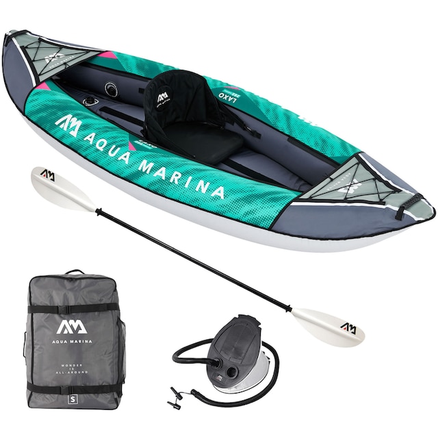 Aqua Marina Einerkajak, (Set, 6 St., mit einem Paddel), Komplett Set mit  Tragerucksack und Fußpumpe auf Rechnung kaufen | BAUR