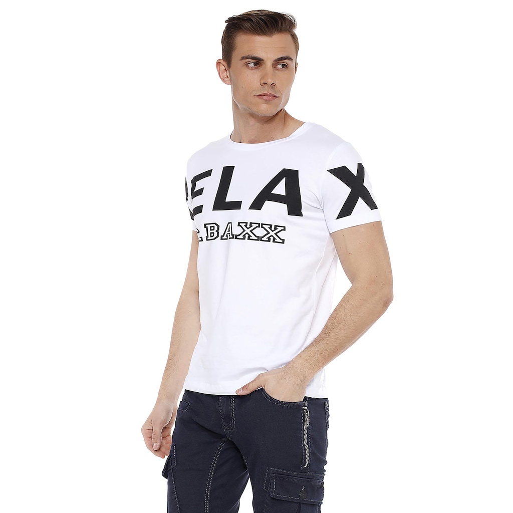 Cipo & Baxx T-Shirt, im Slim-Fit Schnitt