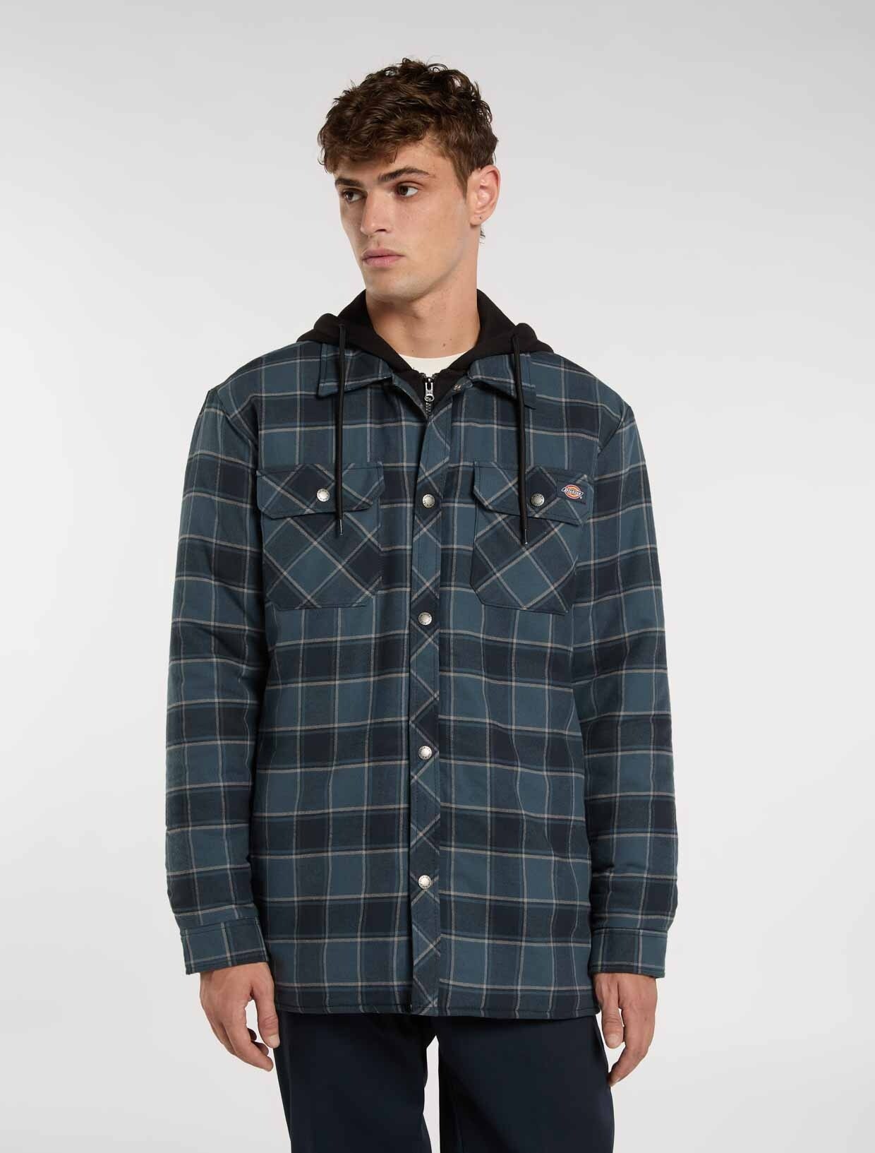 Dickies Funktionshemd »Dickies Workwear Hemden FLEECE HOODED FLANNEL SHIRT JACK RELAXED«
