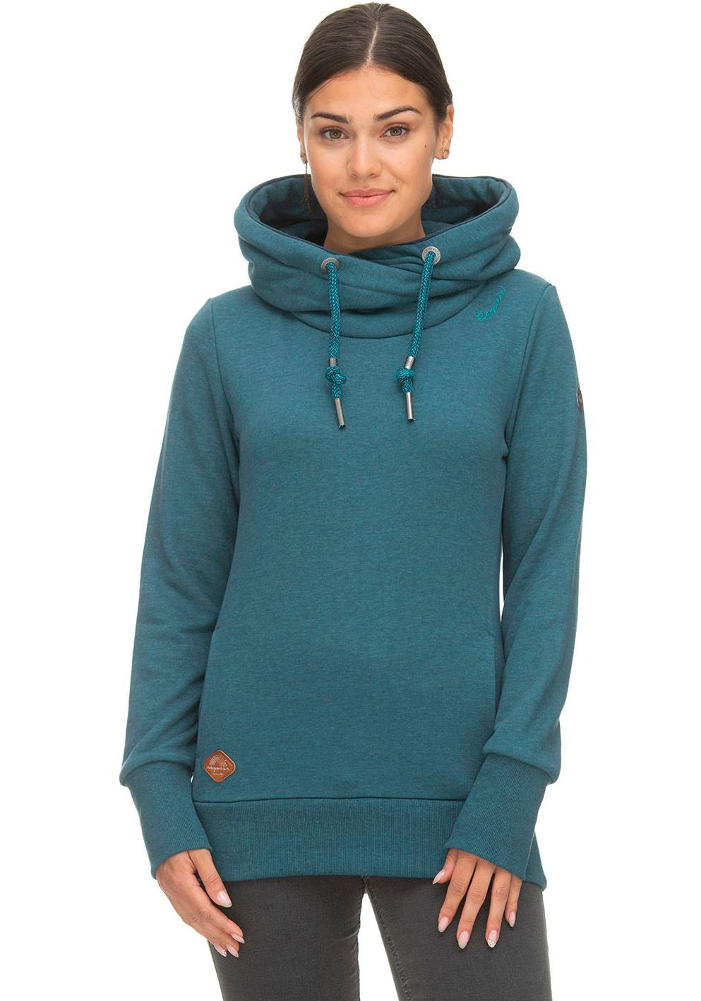 Ragwear Kapuzensweatshirt »GRIPY BOLD« mit asymmetrischem Schalkragen