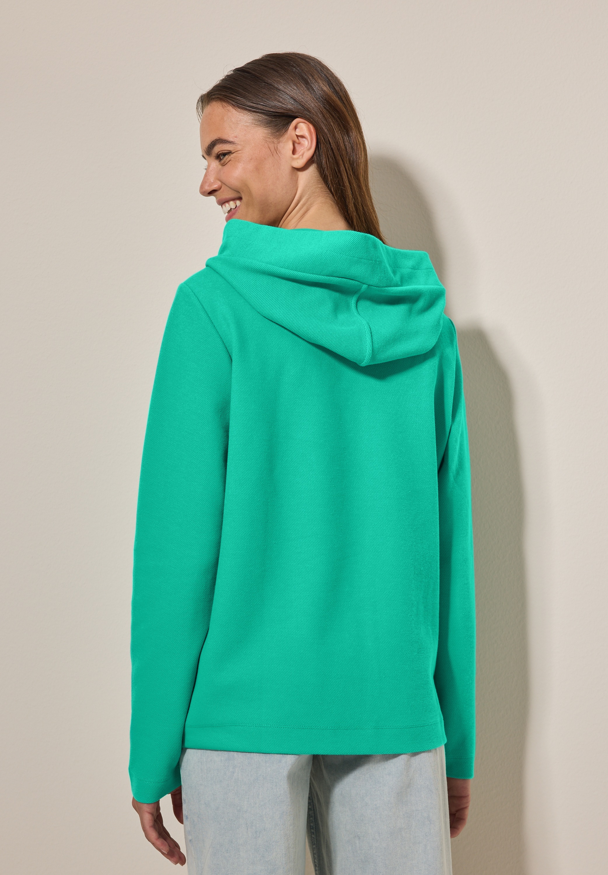 Cecil Hoodie, mit Wording-Print günstig online kaufen