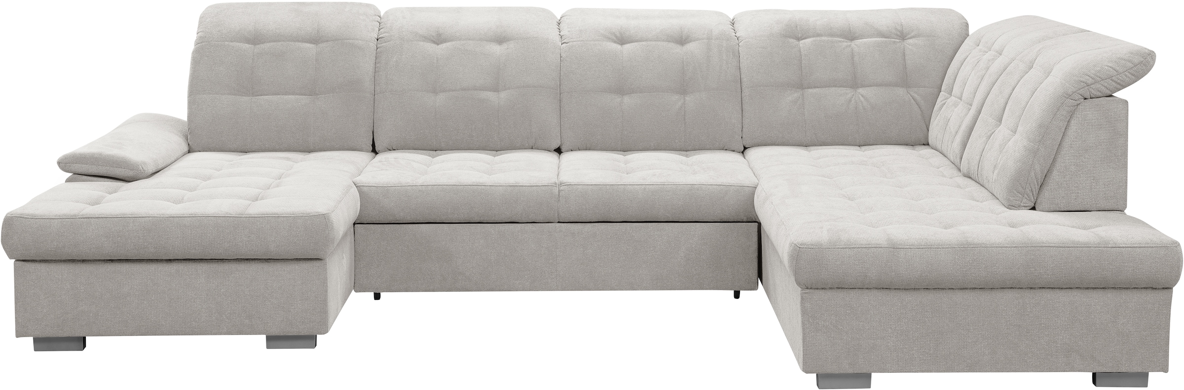 WERK2 Wohnlandschaft »Kordula-New U-Form«, Sofa in U-Form mit Schlaffunktion & Bettkasten, Schlafcouch