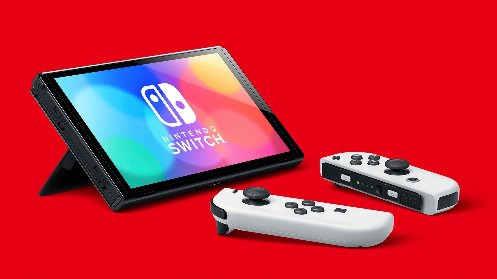 Nintendo Switch Konsolen-Set »NSW OLED Konsole weiss inkl.Super Mario Galaxy 1+2« 64 GB