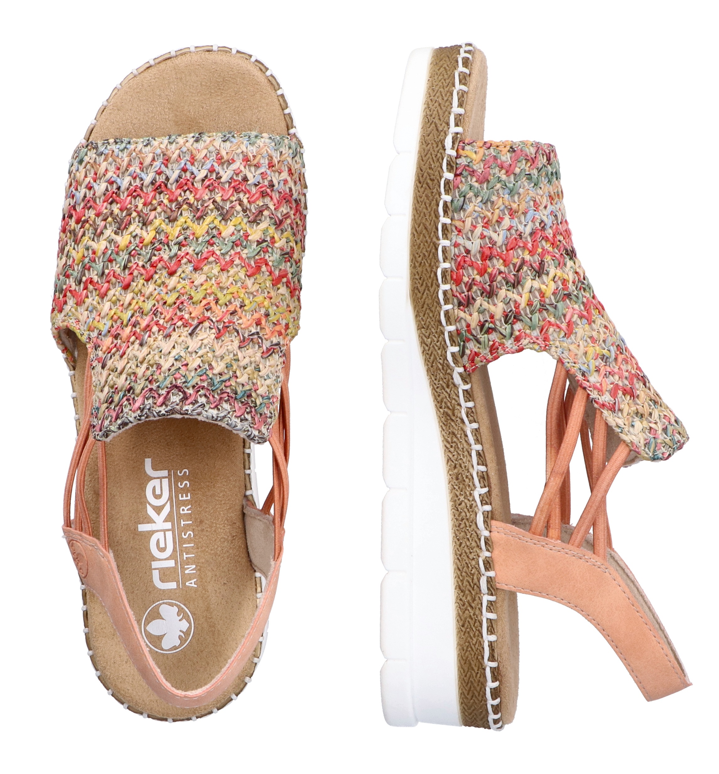 Thumbnail - Rieker Sandale Sommerschuh, Sandalette, Keilabsatz, in modischer Optik