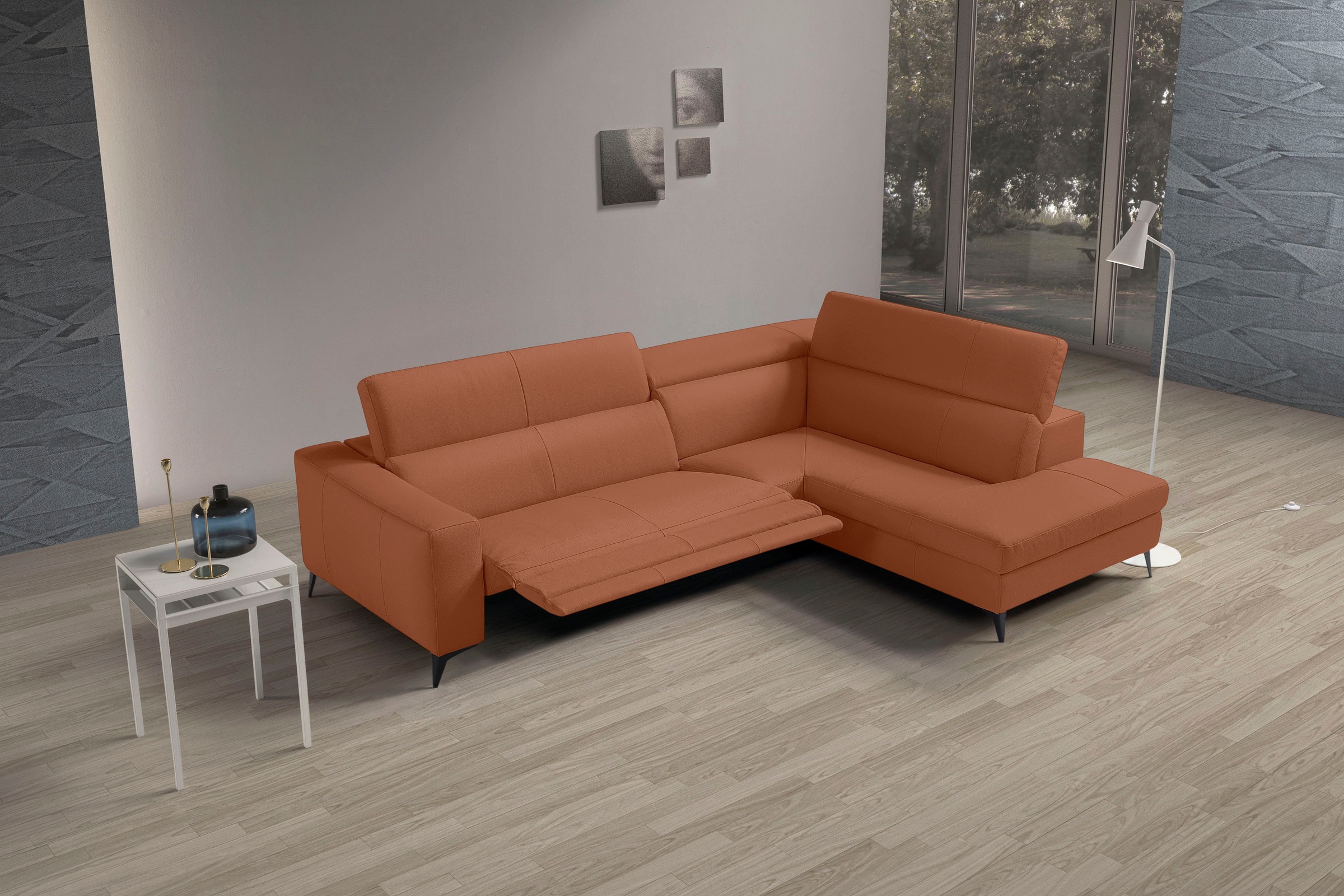 Egoitaliano Ecksofa "Edith, Designsofa mit hohem Sitzkomfort, L-Form" inkl. günstig online kaufen