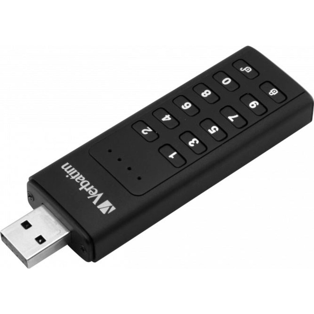 Verbatim USB-Stick »Keypad Secure 32GB«, (USB 3.2 Lesegeschwindigkeit 160 MB/s)
