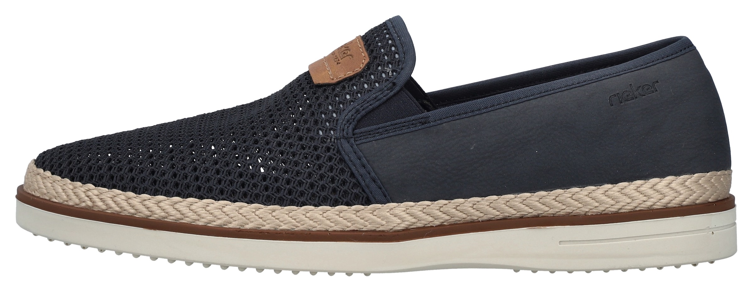 Rieker Slipper, Espadrilles, Sommerschuh, Schlupfschuh mit gepolsterter Innensohle