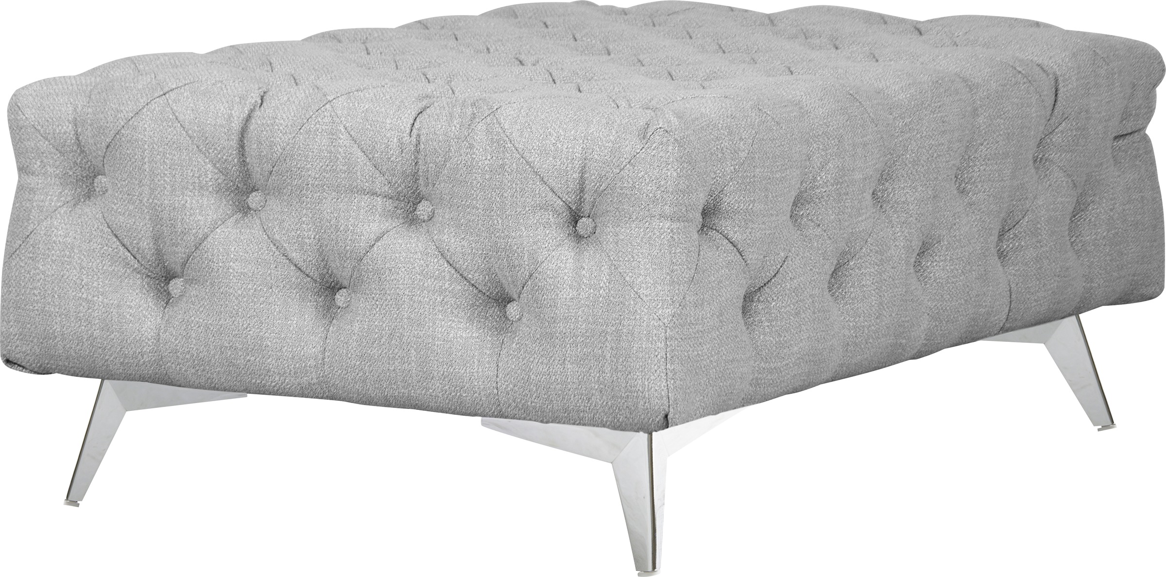 Leonique Polsterhocker »Glynis«, aufwändige Knopfheftung, moderne Chesterfield Optik, Fußfarbe wählbar